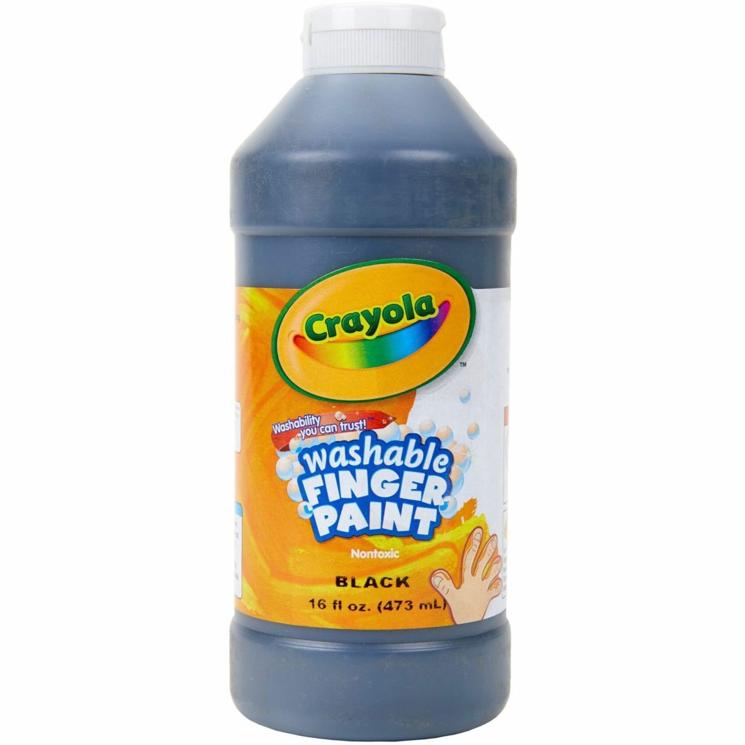 Crayola Washable Finger Paint, 16 Oz., Black - Image 3