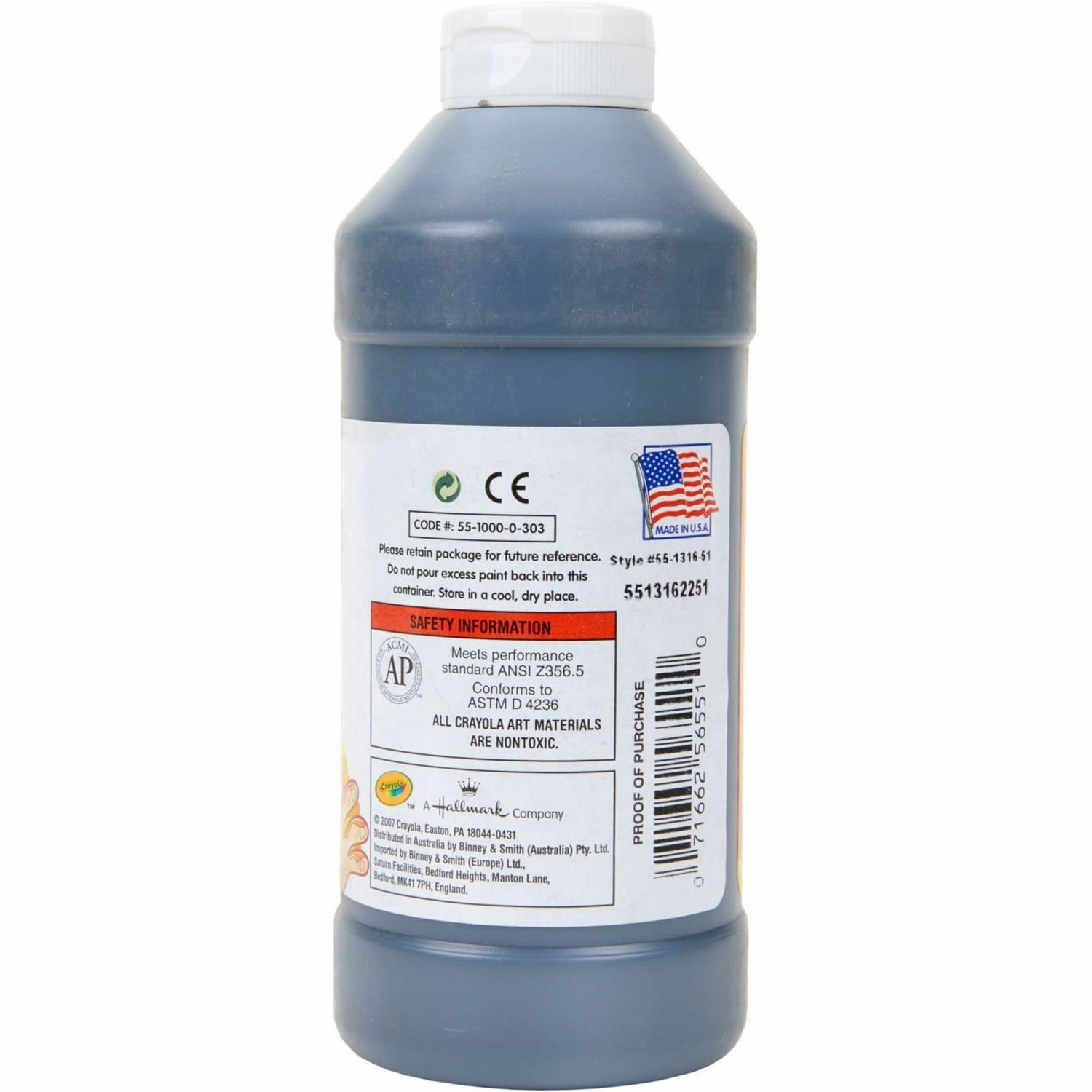 Crayola Washable Finger Paint, 16 Oz., Black - Image 6