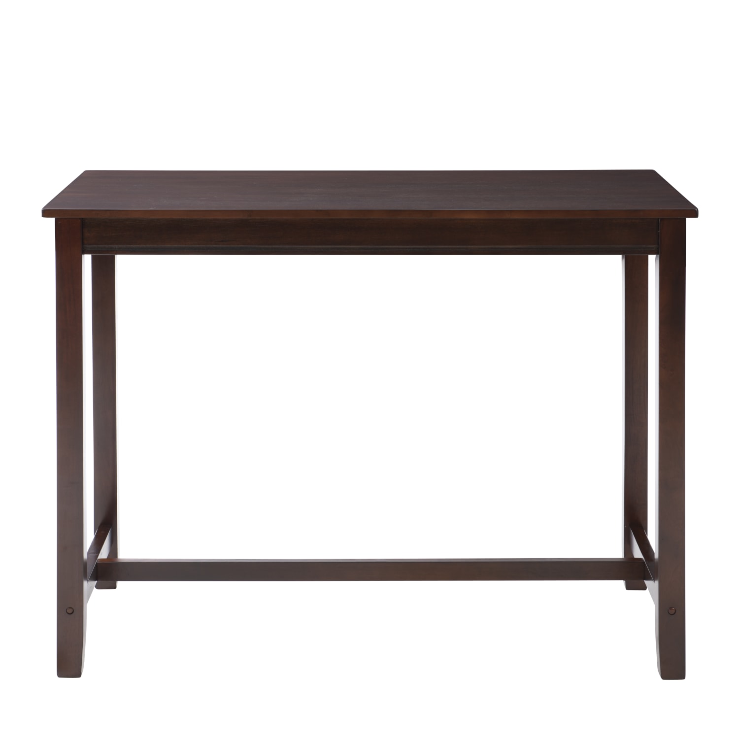 Linon Walker Bar Pub Table, 42inH x 47-1/4inW x 23-3/4inD, Brown - Image 5