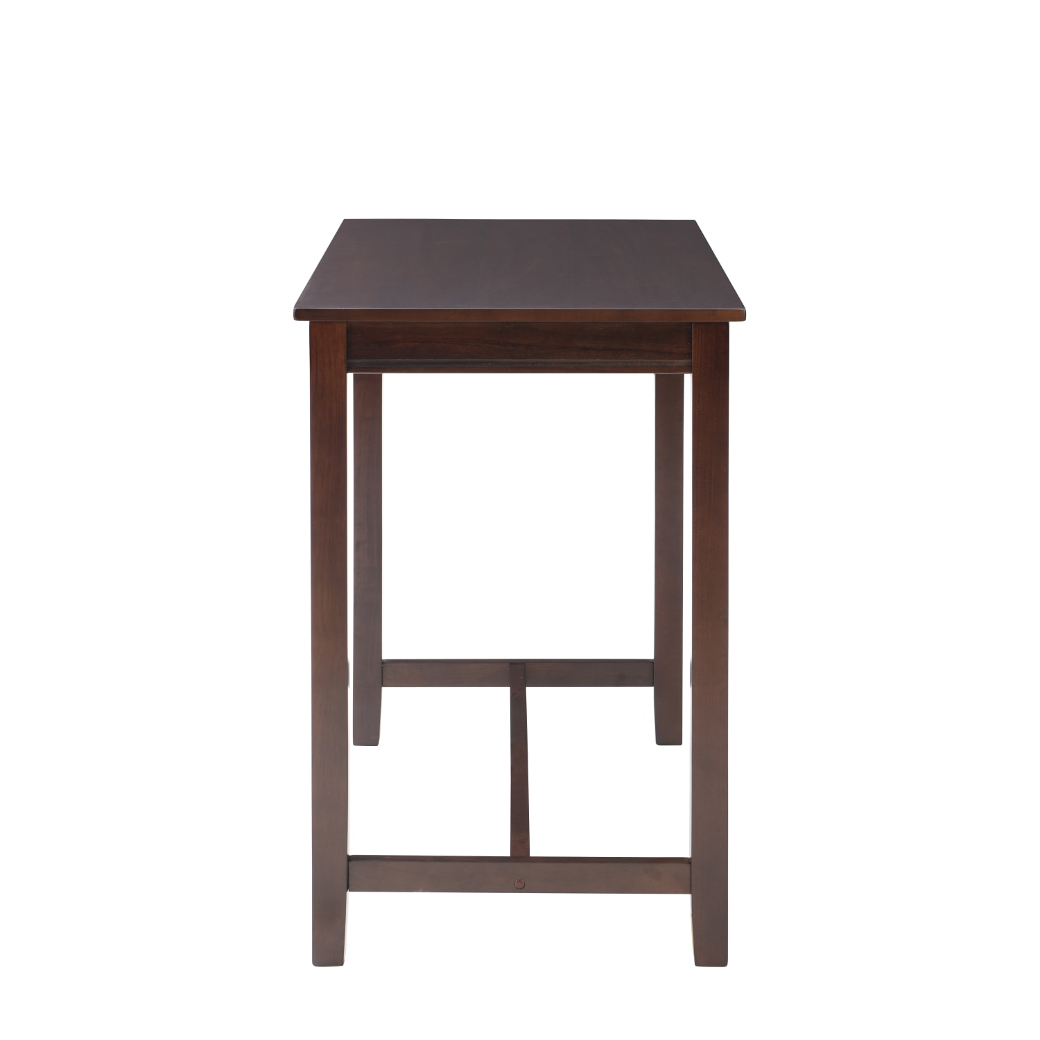 Linon Walker Bar Pub Table, 42inH x 47-1/4inW x 23-3/4inD, Brown - Image 6