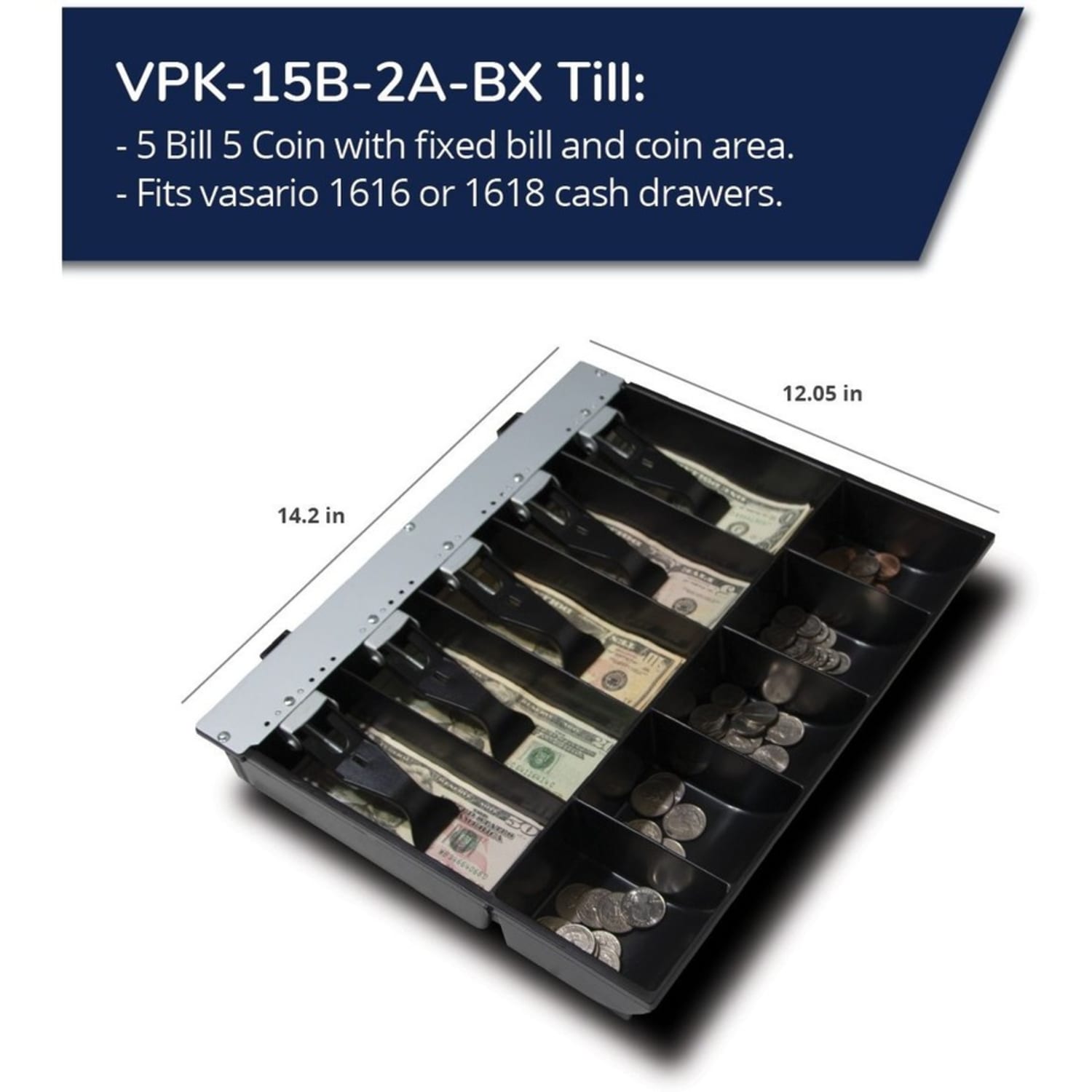 APG Cash Tray, VPK-15B-2A-BX - Image 4