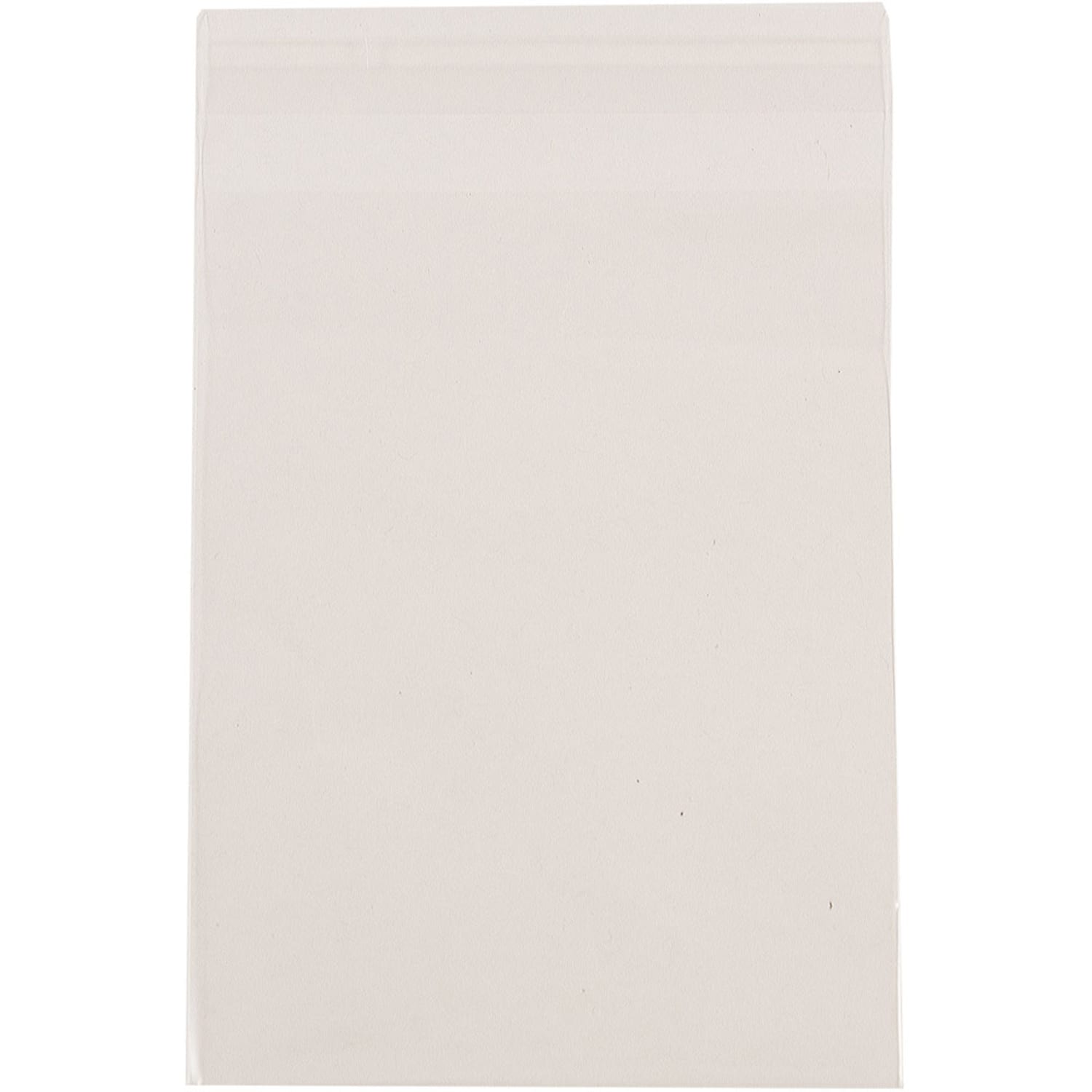 JAM Paper Self-Adhesive Cello Sleeve Envelopes, 4 15/16in x 6 9/16in, Clear, Pack Of 100
