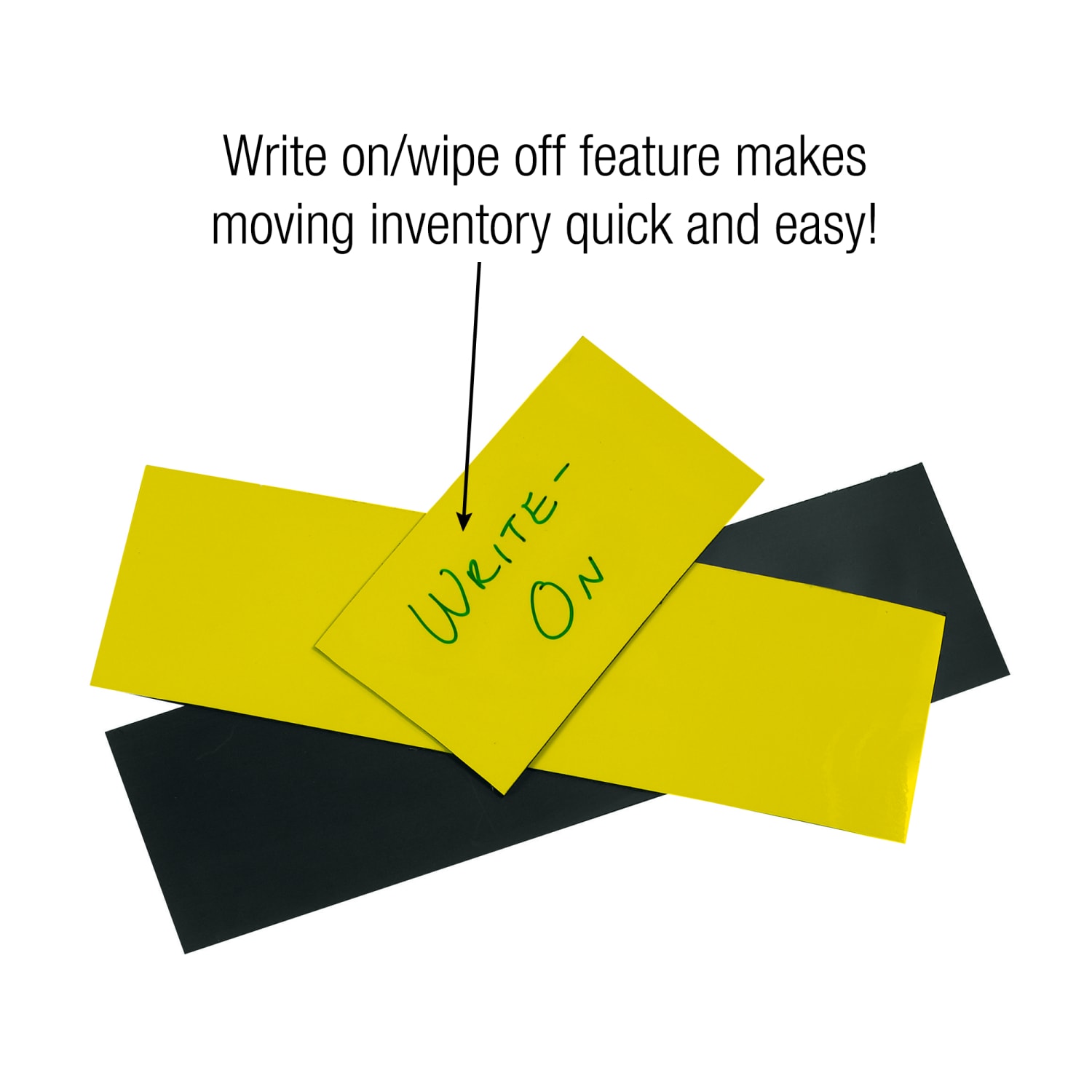 Partners Brand Magnetic Warehouse Label Roll, LH139, 1in x 100ft, Yellow - Image 3