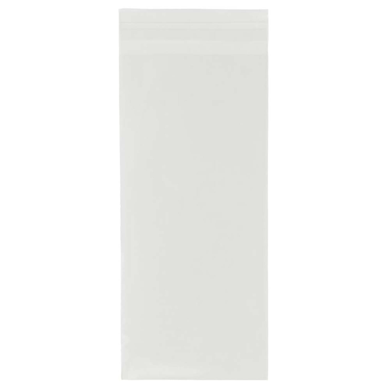JAM Paper Self-Adhesive Cello Sleeve Envelopes, 4 1/4in x 9 3/4in, Clear, Pack Of 100