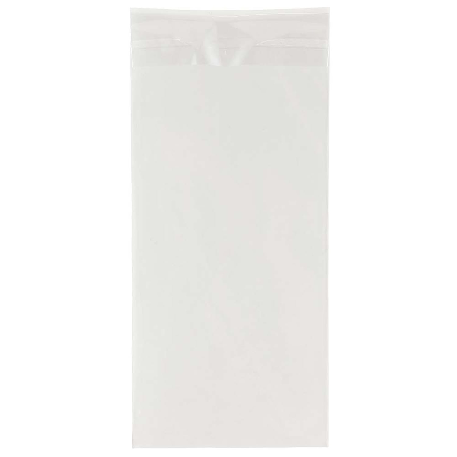 JAM Paper Self-Adhesive Cello Sleeve Envelopes, 4 1/4in x 9 3/4in, Clear, Pack Of 100 - Image 3