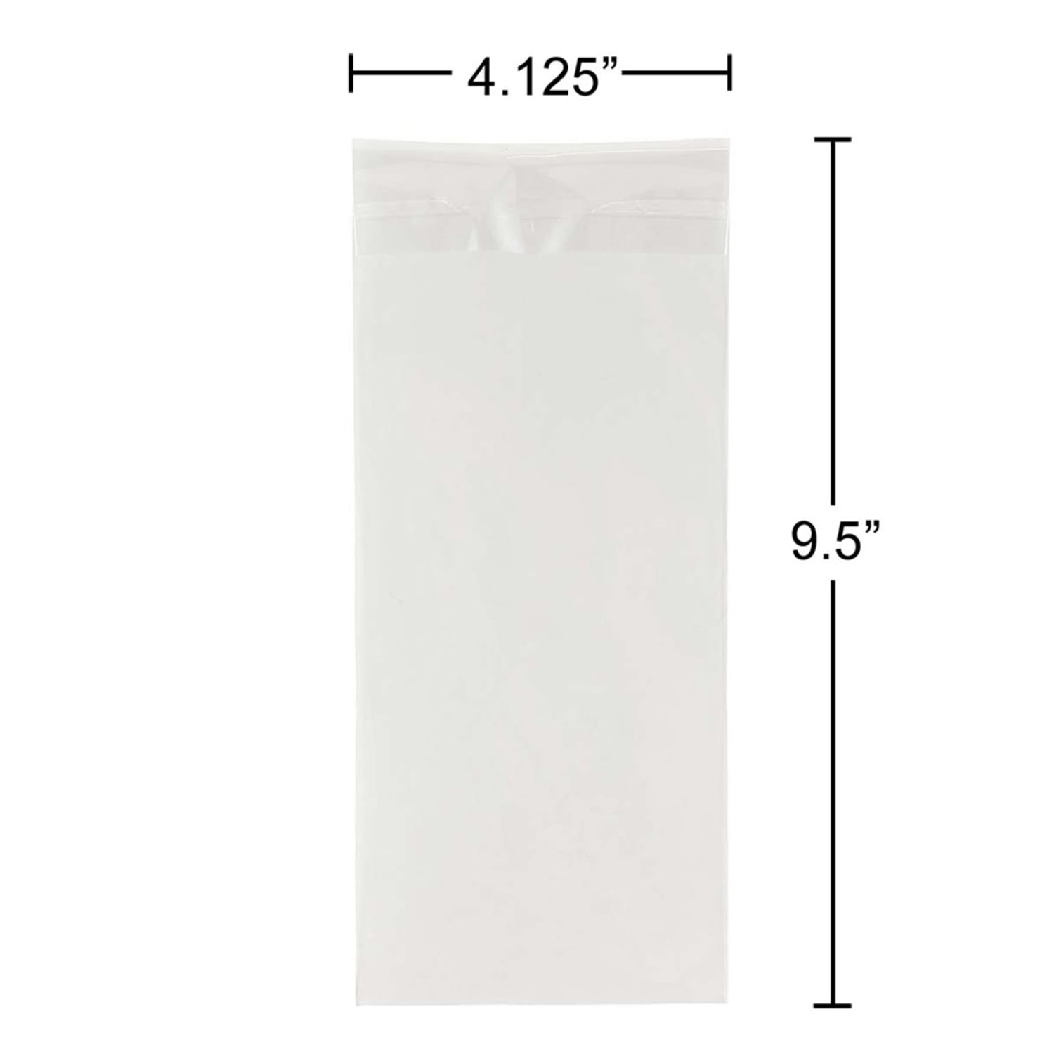 JAM Paper Self-Adhesive Cello Sleeve Envelopes, 4 1/4in x 9 3/4in, Clear, Pack Of 100 - Image 5