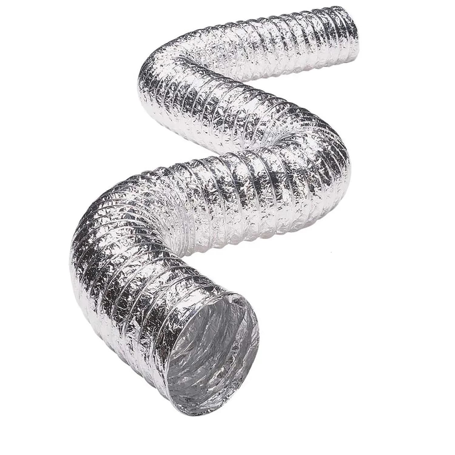 Deflecto Super-Flex 4in Multilayered Flexible Aluminum Duct For Dryer Ventilation, Silver, VENFO408MSX - Image 3