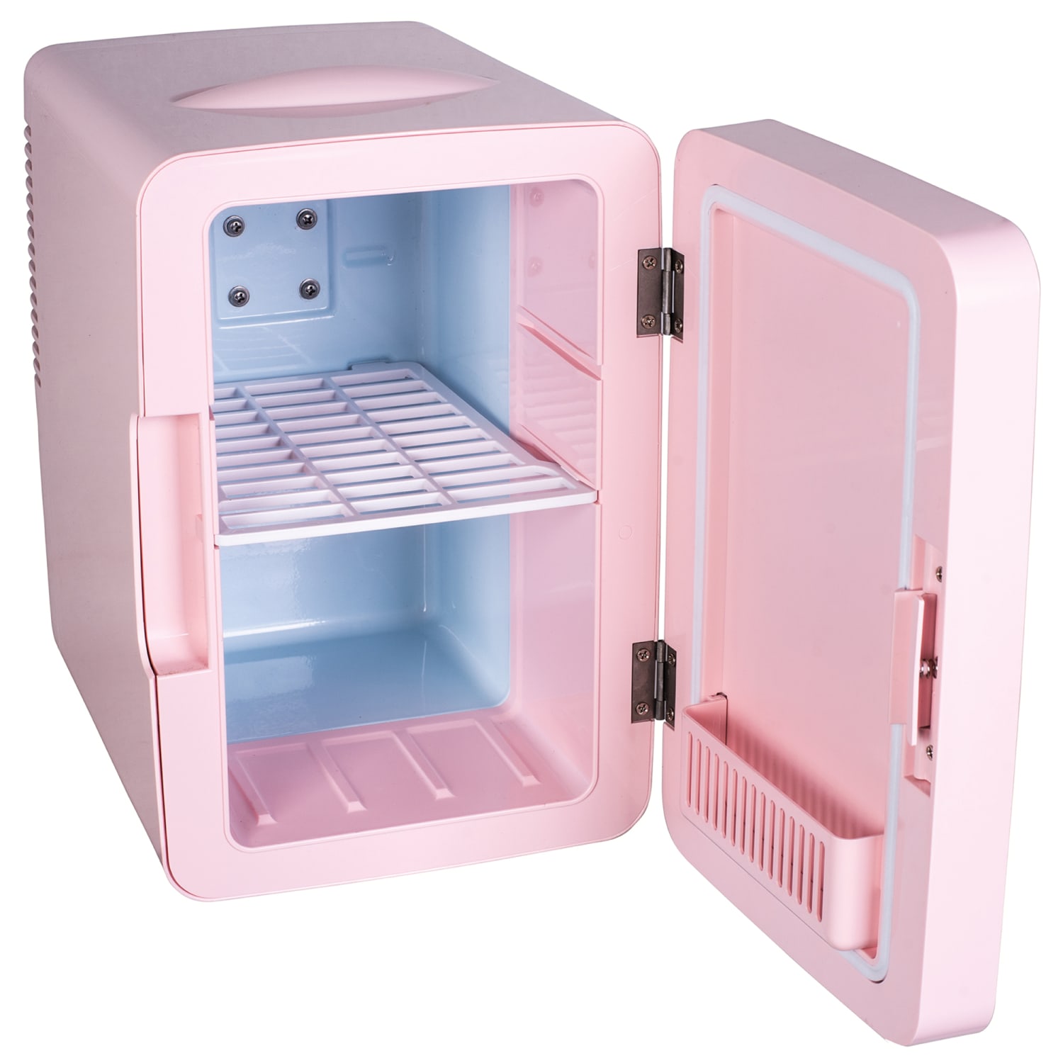 Frigidaire 0.35 Cu. Ft. 15-Can Mini Portable Personal Refrigerator With Lighted Mirror Door, Pink - Image 3
