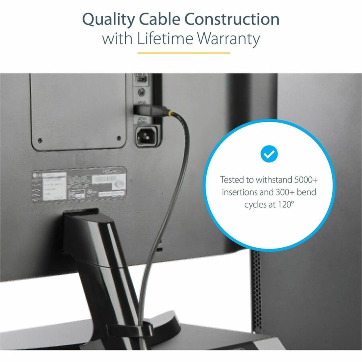 StarTech.com 13ft (4m) VESA Certified DisplayPort 1.4 Cable, 8K 60Hz HDR10, UHD 4K 120Hz Video, DP to DP Monitor Cord, DP 1.4 Cable, M/M - DP14VMM4M - Image 5
