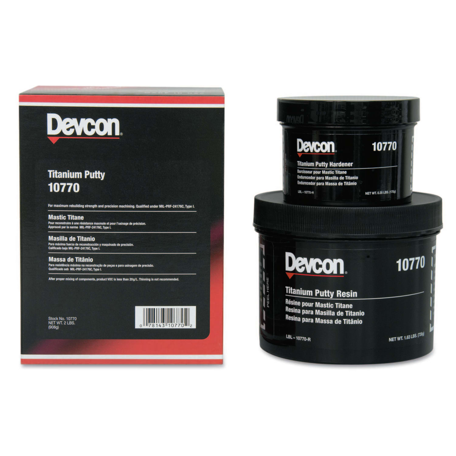 Devcon Titanium Putty, 2 lb Tub - Image 3