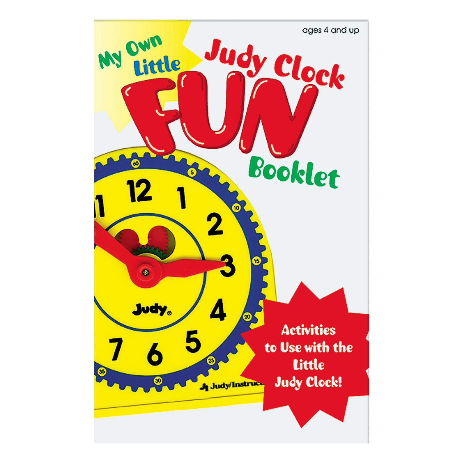 Carson Dellosa Education Judy Instructo My Own Little Judy Clock With Booklet, Grades Pre K  1