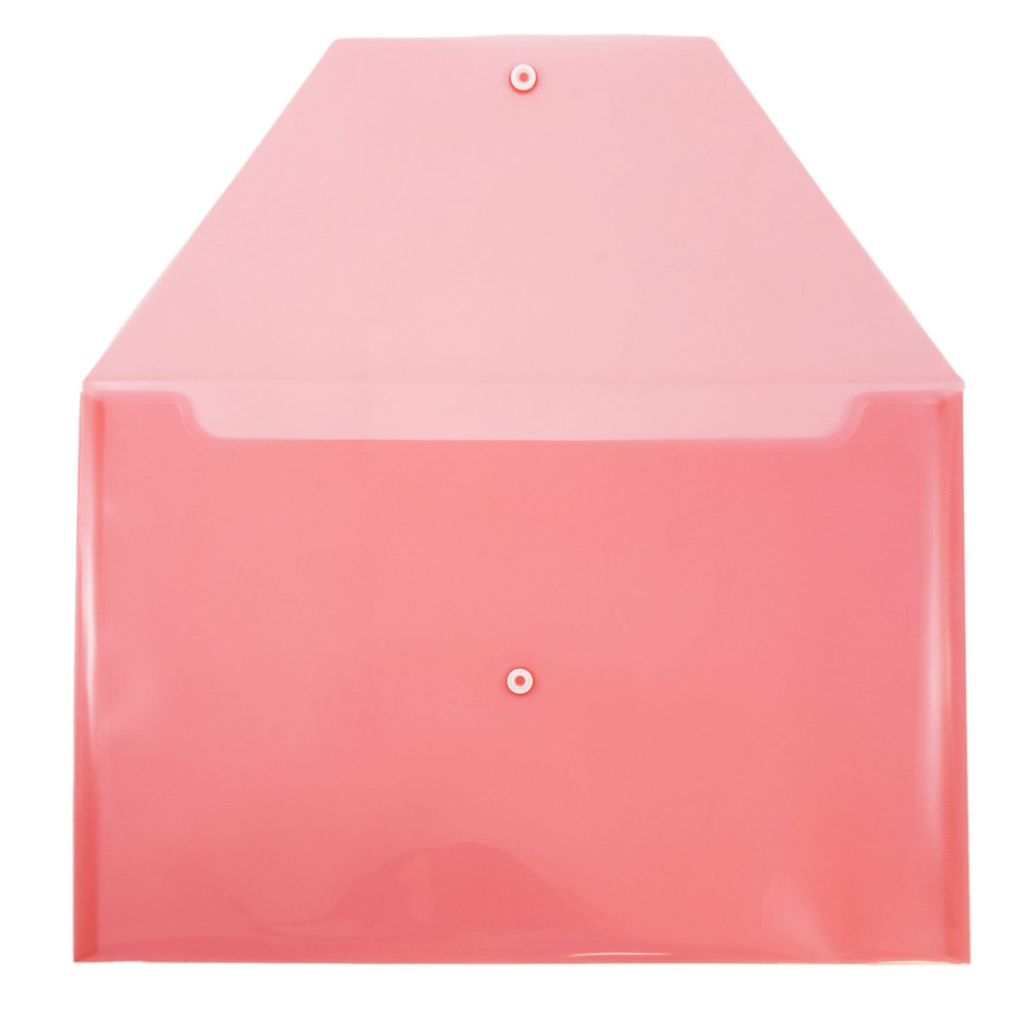 JAM Paper Plastic Booklet Envelopes, Legal Size, 9 3/4in x 14 1/2in, Snap Closure, Red, Pack Of 12 - Image 3