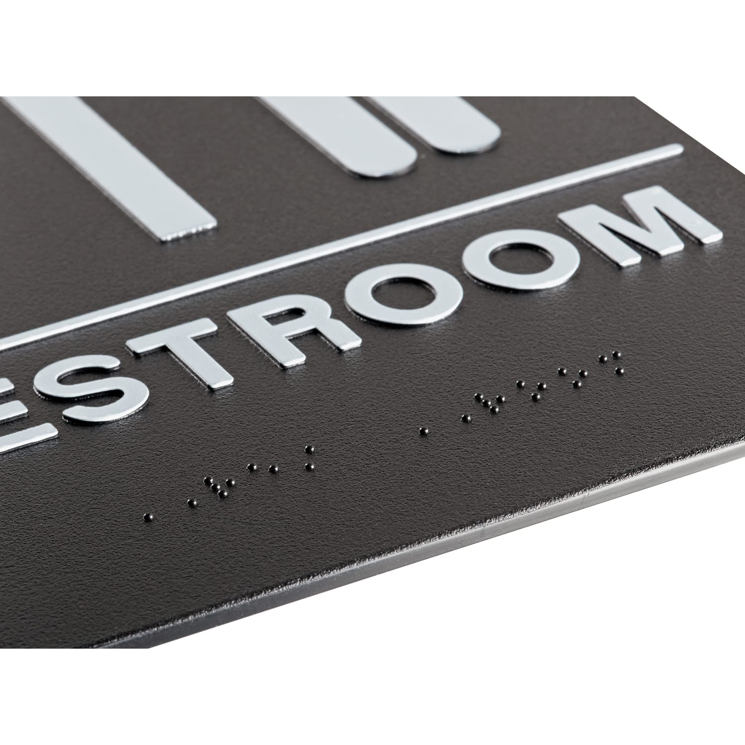 Alpine Unisex Restroom Sign, 9in x 6in, Black/White, Pack Of 10 Signs - Image 5