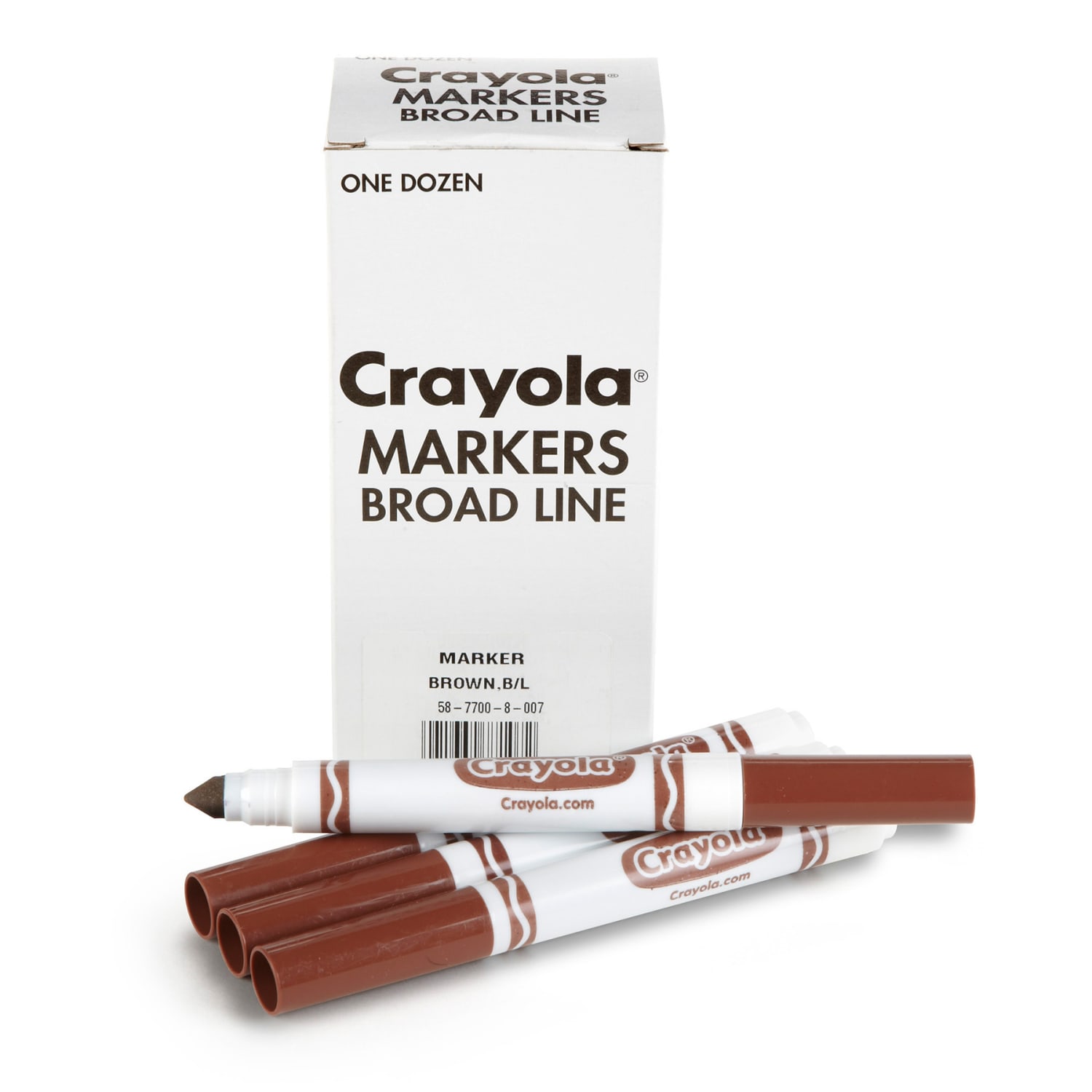 Crayola Bulk Markers, Conical Tip, Brown, 12 Per Pack, Set Of 3 Packs - Image 3