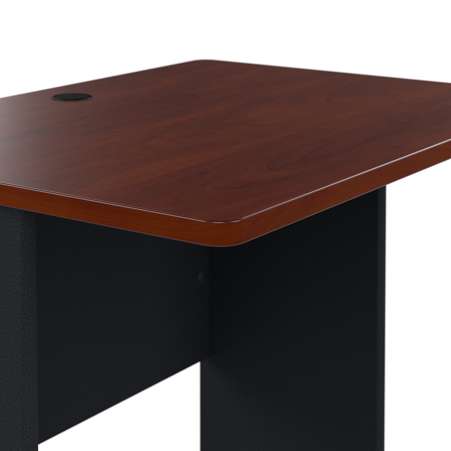 Bush Business Furniture Office Advantage 36inW Computer Desk, Hansen Cherry/Galaxy, Standard Delivery - Image 6