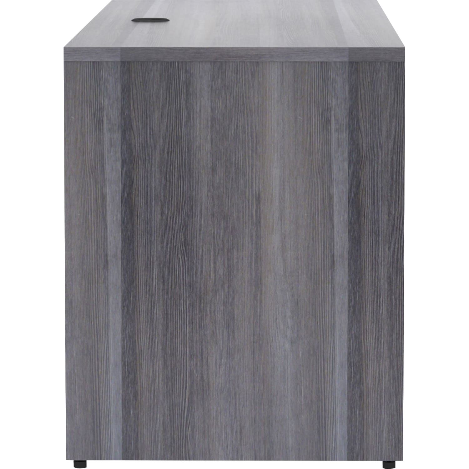 Lorell 72inW Credenza Computer Desk, Weathered Charcoal - Image 4