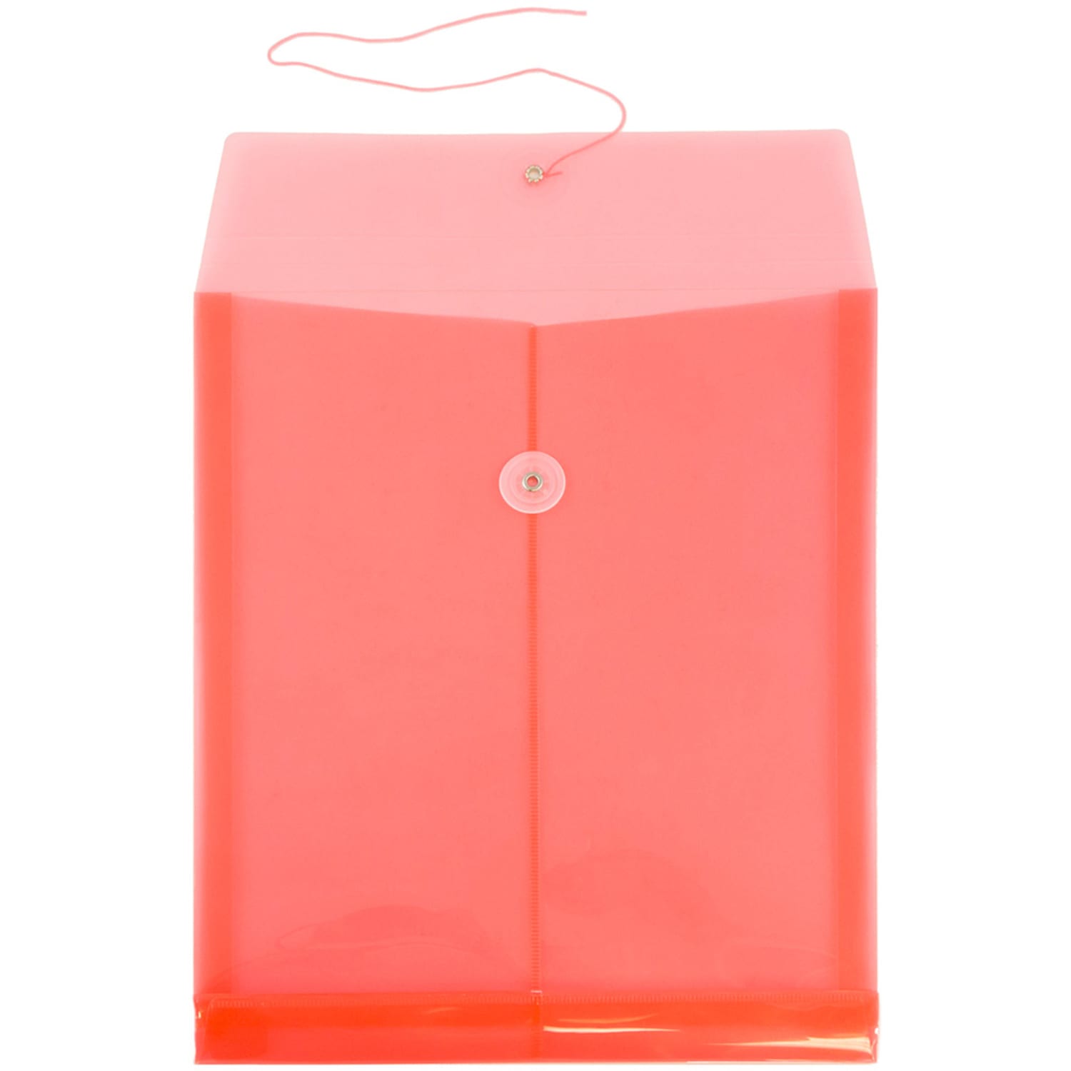 JAM Paper Open-End Plastic Envelopes, Letter-Size, 9 3/4in x 11 3/4in, Pink, Pack Of 12 - Image 3