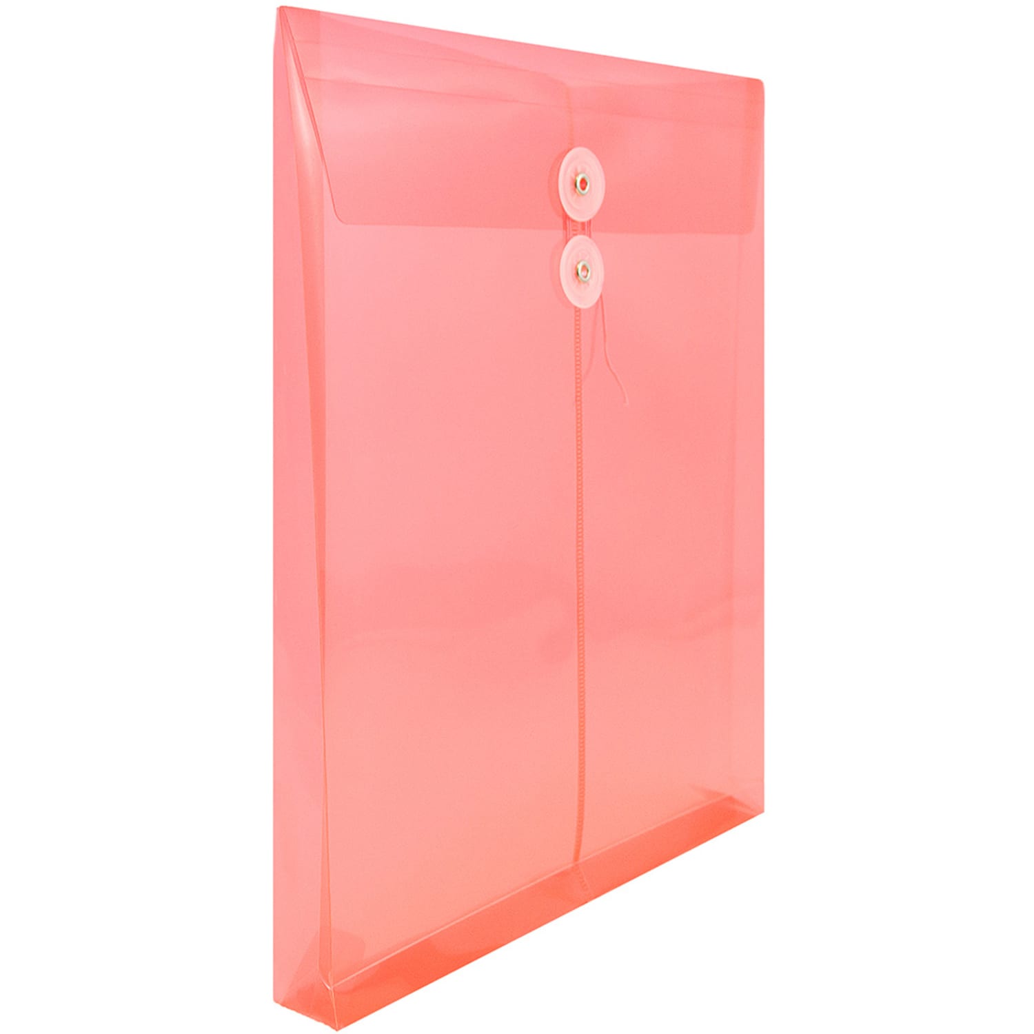 JAM Paper Open-End Plastic Envelopes, Letter-Size, 9 3/4in x 11 3/4in, Pink, Pack Of 12 - Image 4