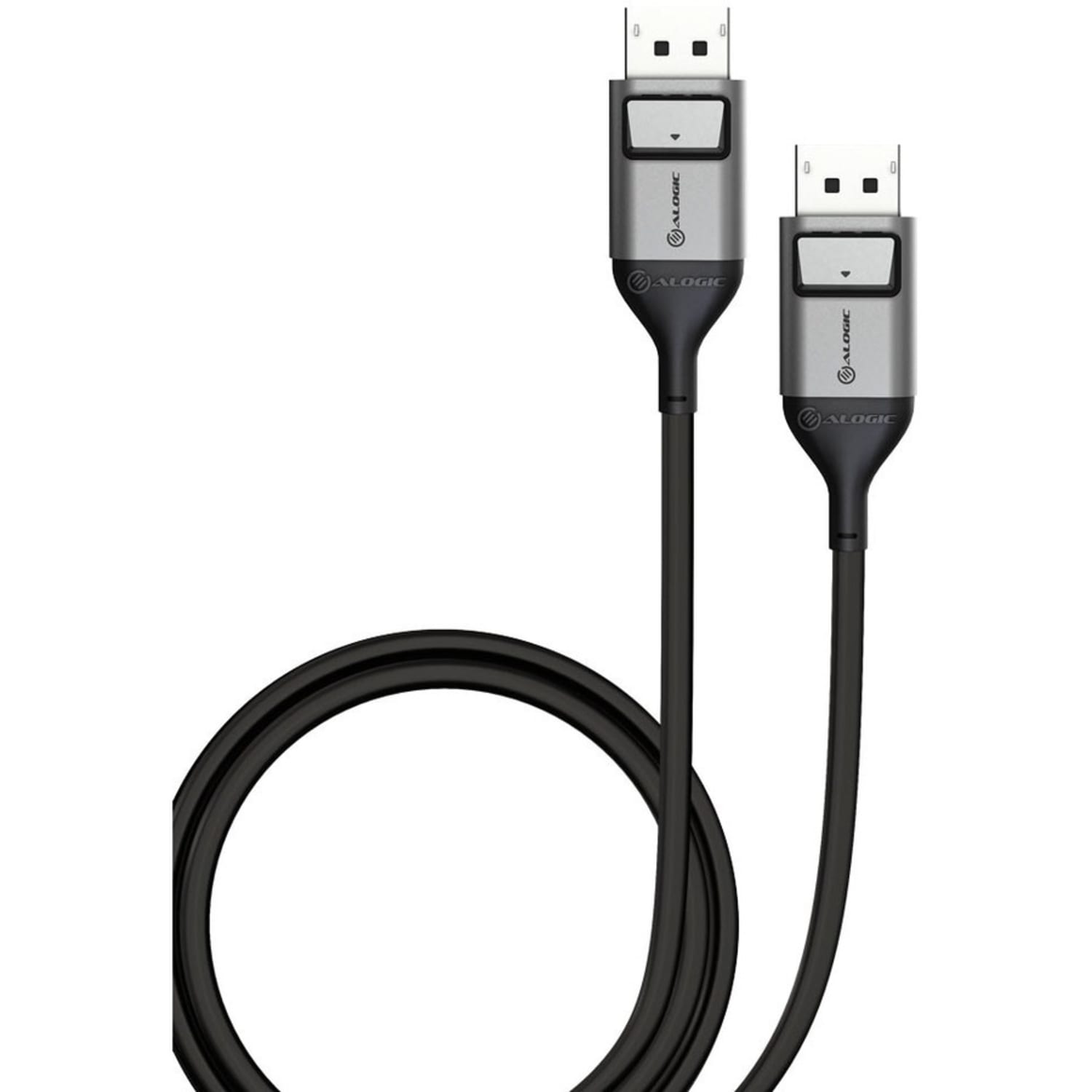 ALOGIC Ultra - DisplayPort cable - DisplayPort (M) to DisplayPort (M) - 6.6 ft - 8K support - space gray - Image 3