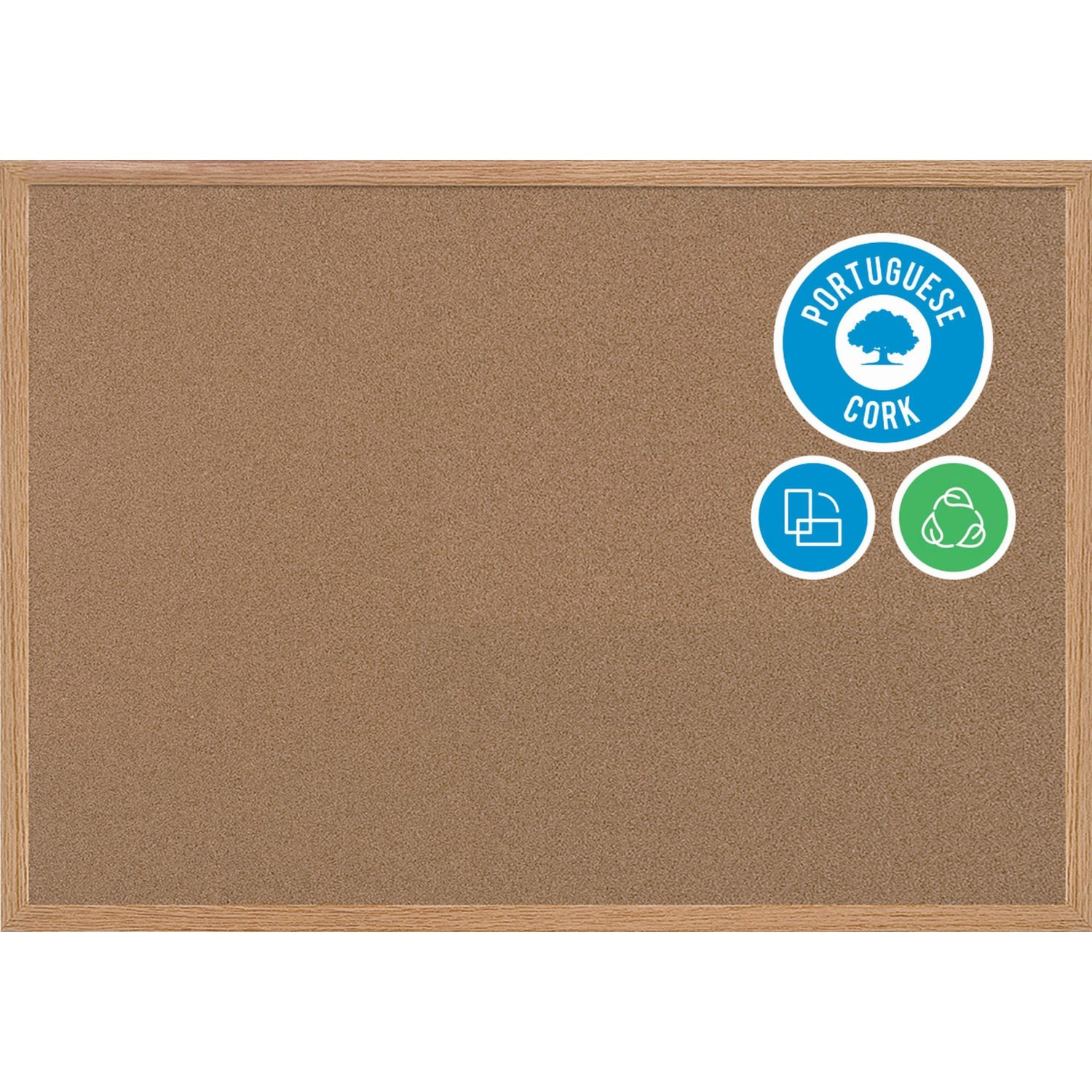 MasterVision Earth Cork Board, 24in x 36in, 60% Recycled, Wood Frame - Image 4