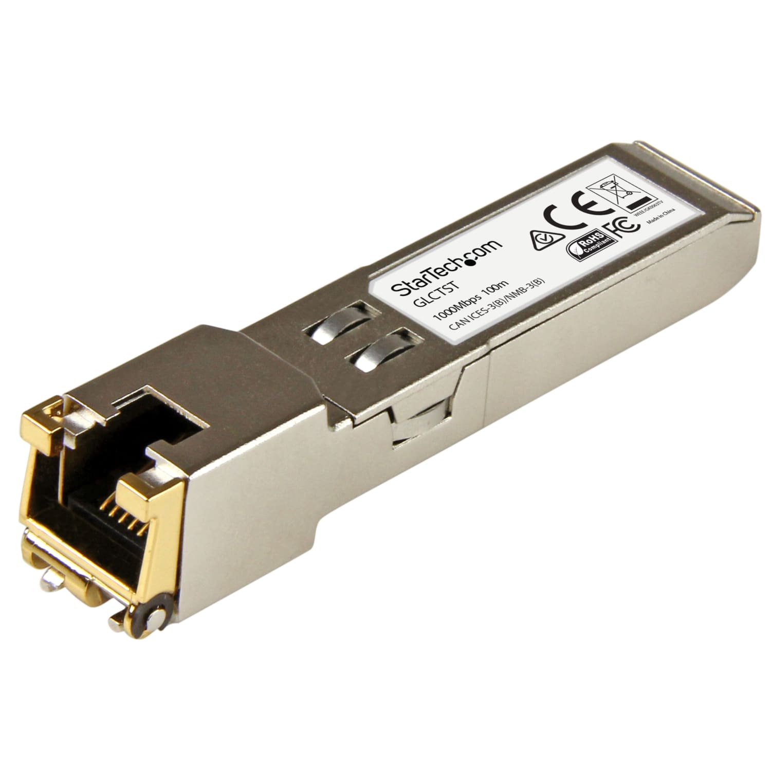 StarTech.com Cisco GLC-T Compatible SFP Module - 1000BASE-T Copper SFP Transceiver - Lifetime Warranty - GLCTST