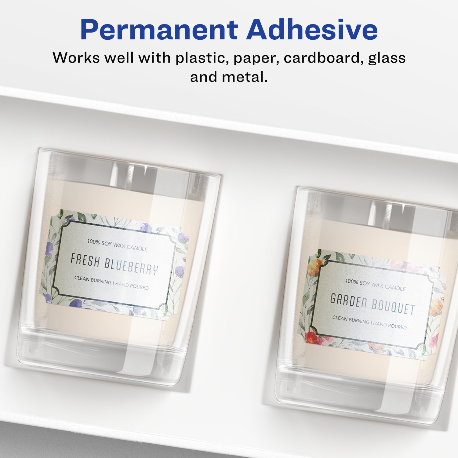 Avery Pearlized Permanent Labels With Sure Feed, 94267-PIP25, Rectangle Scalloped, 2in x 3in, Ivory, Pack Of 200 Labels - Image 4