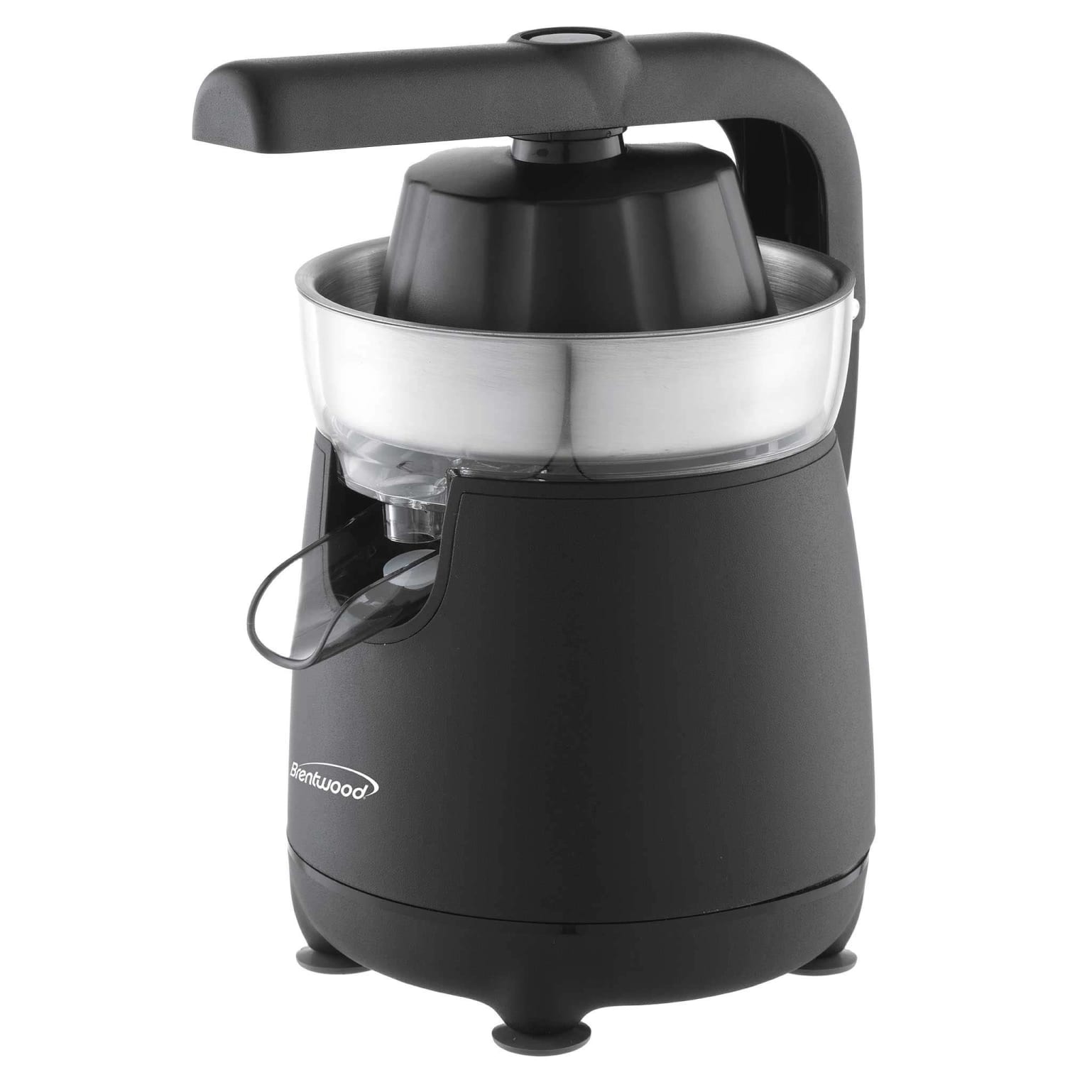Brentwood 80-Watt Electric Citrus Juicer with Ergonomic Lever, Black