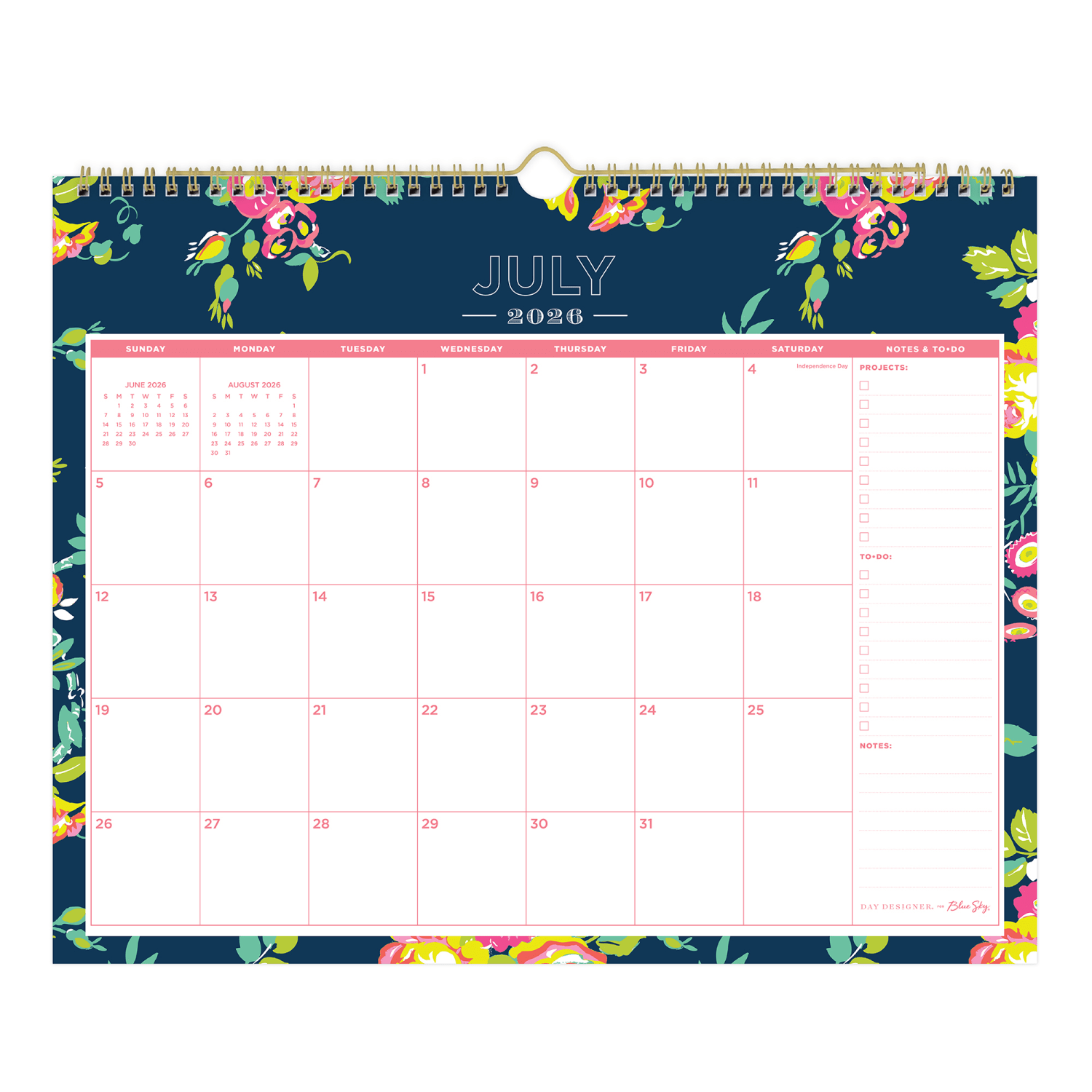 Wall Calendar DD Peyton Navy - 15x12 AY26-27 Monthly Safety Wirebound - - Image 3