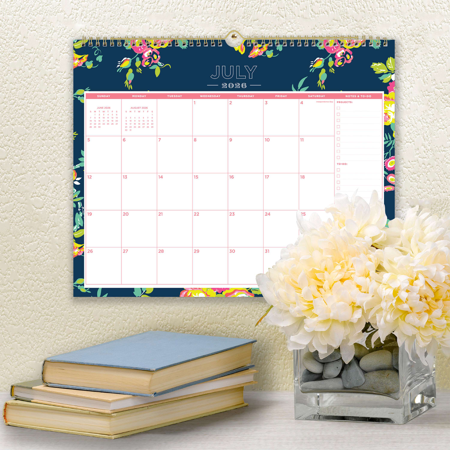 Wall Calendar DD Peyton Navy - 15x12 AY26-27 Monthly Safety Wirebound - - Image 4