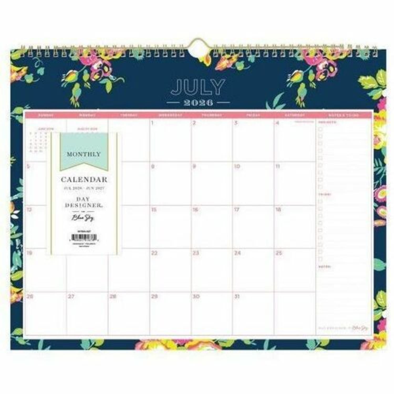 Wall Calendar DD Peyton Navy - 15x12 AY26-27 Monthly Safety Wirebound - - Image 5