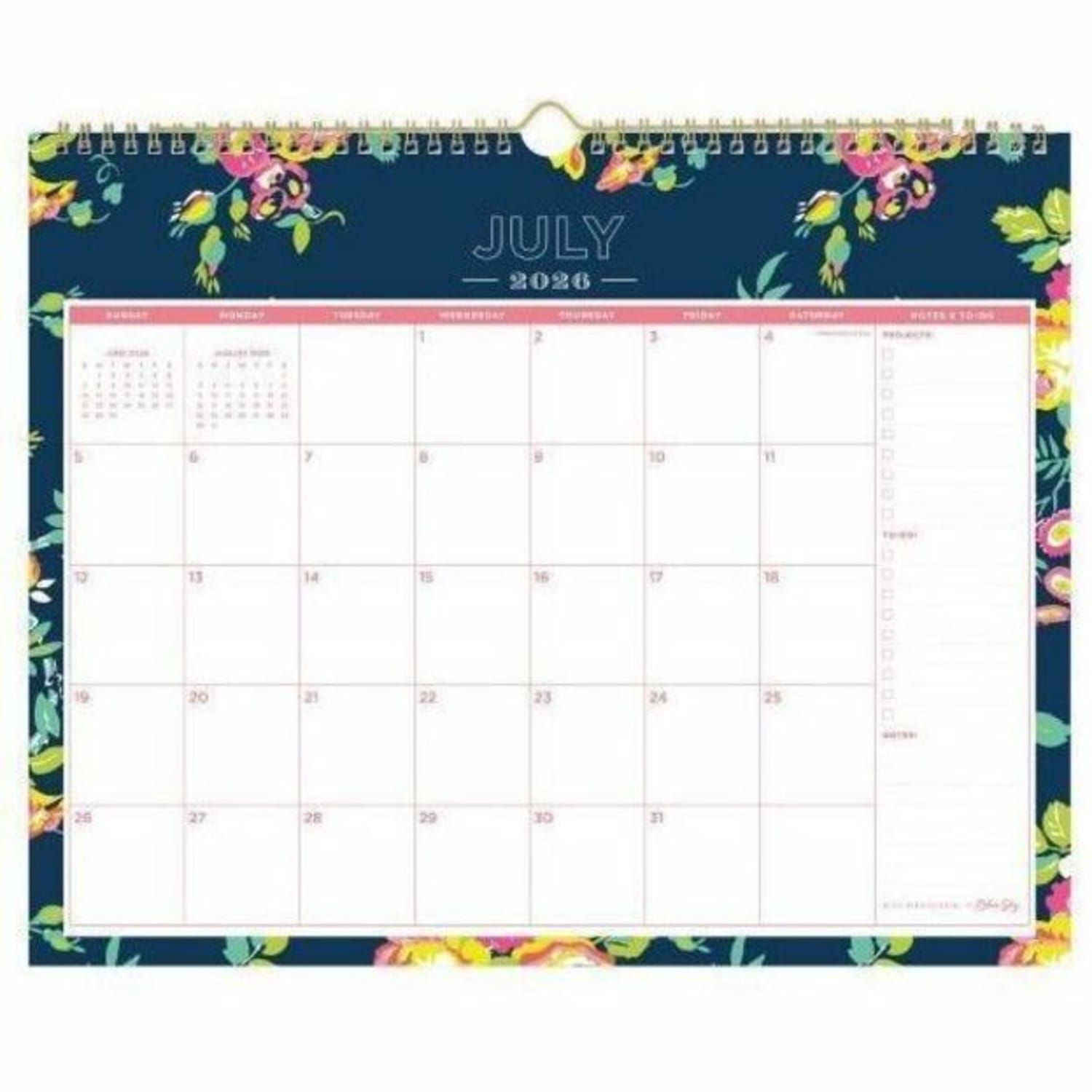 Wall Calendar DD Peyton Navy - 15x12 AY26-27 Monthly Safety Wirebound - - Image 6