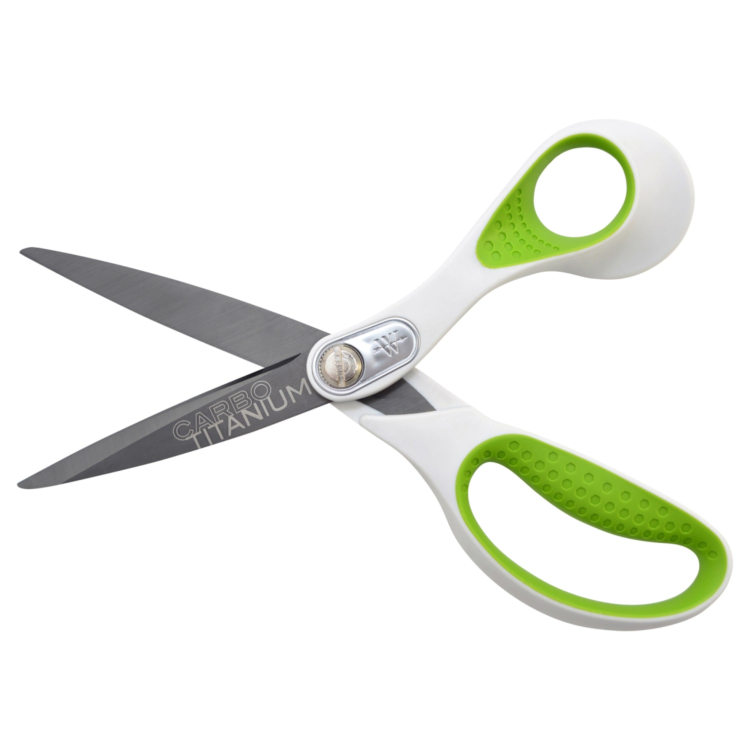 Westcott CarboTitanium Scissors, 8in, Straight, White/Green - Image 3