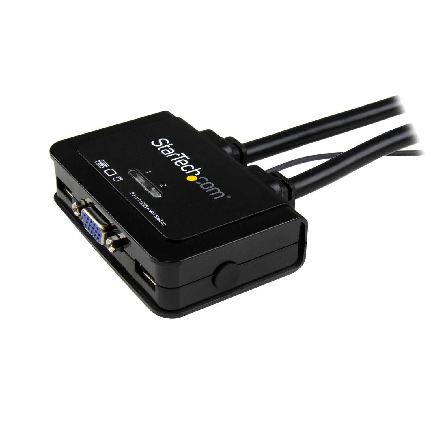 StarTech.com 2 Port USB VGA Cable KVM Switch - USB Powered with Remote Switch - Image 5