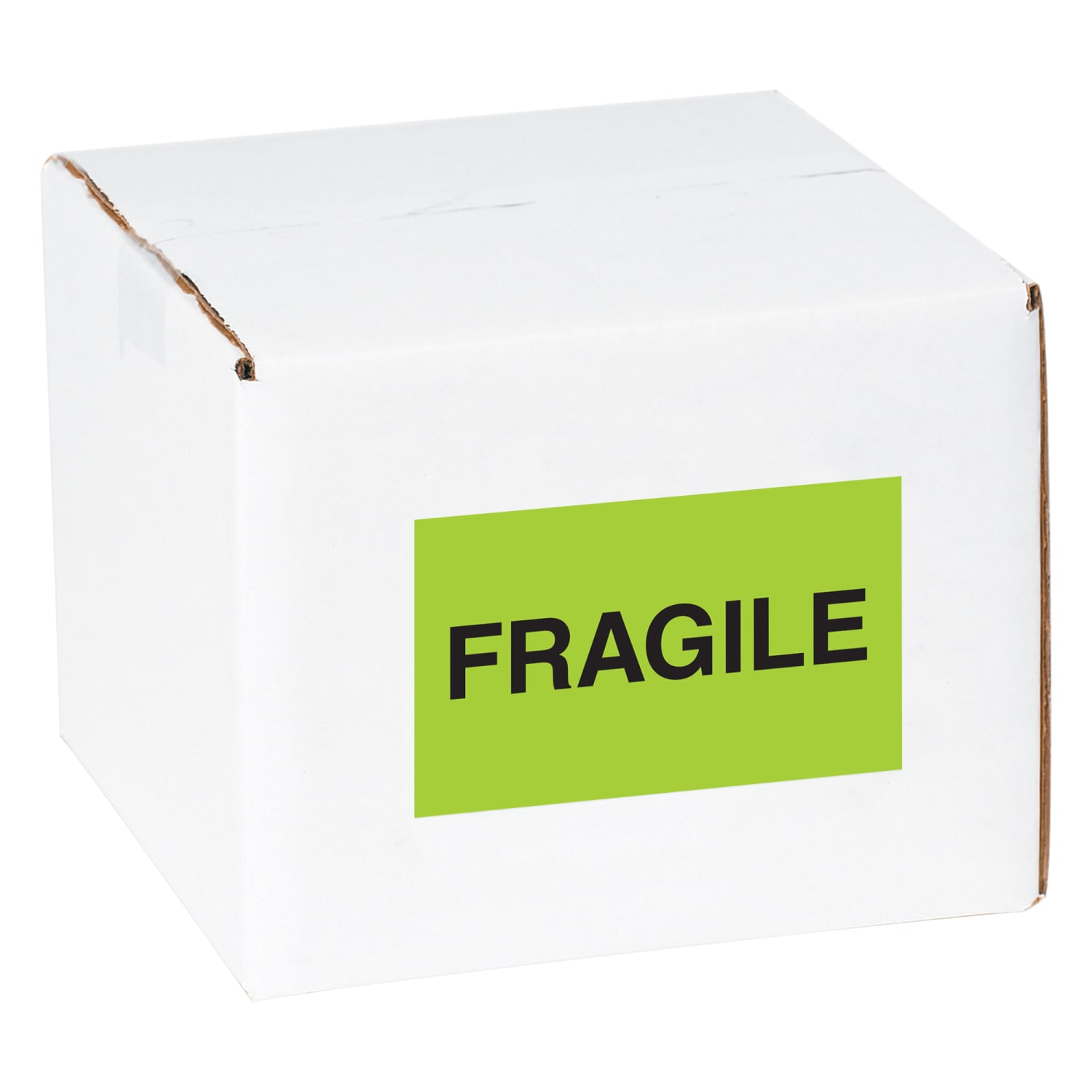 Tape Logic Preprinted Shipping Labels, DL2421, "Fragile", 3in x 5in, Fluorescent Green, 500 Per Roll - Image 3
