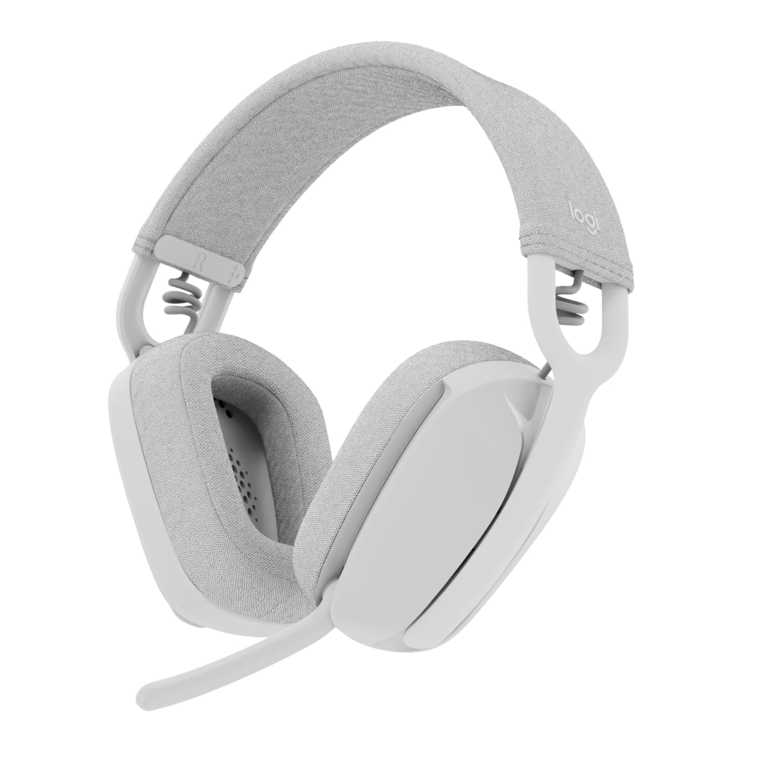 Logitech Zone Vibe 100 Wireless Over Ear Headphones, Noise Canceling Microphone - Off White - 981-001257