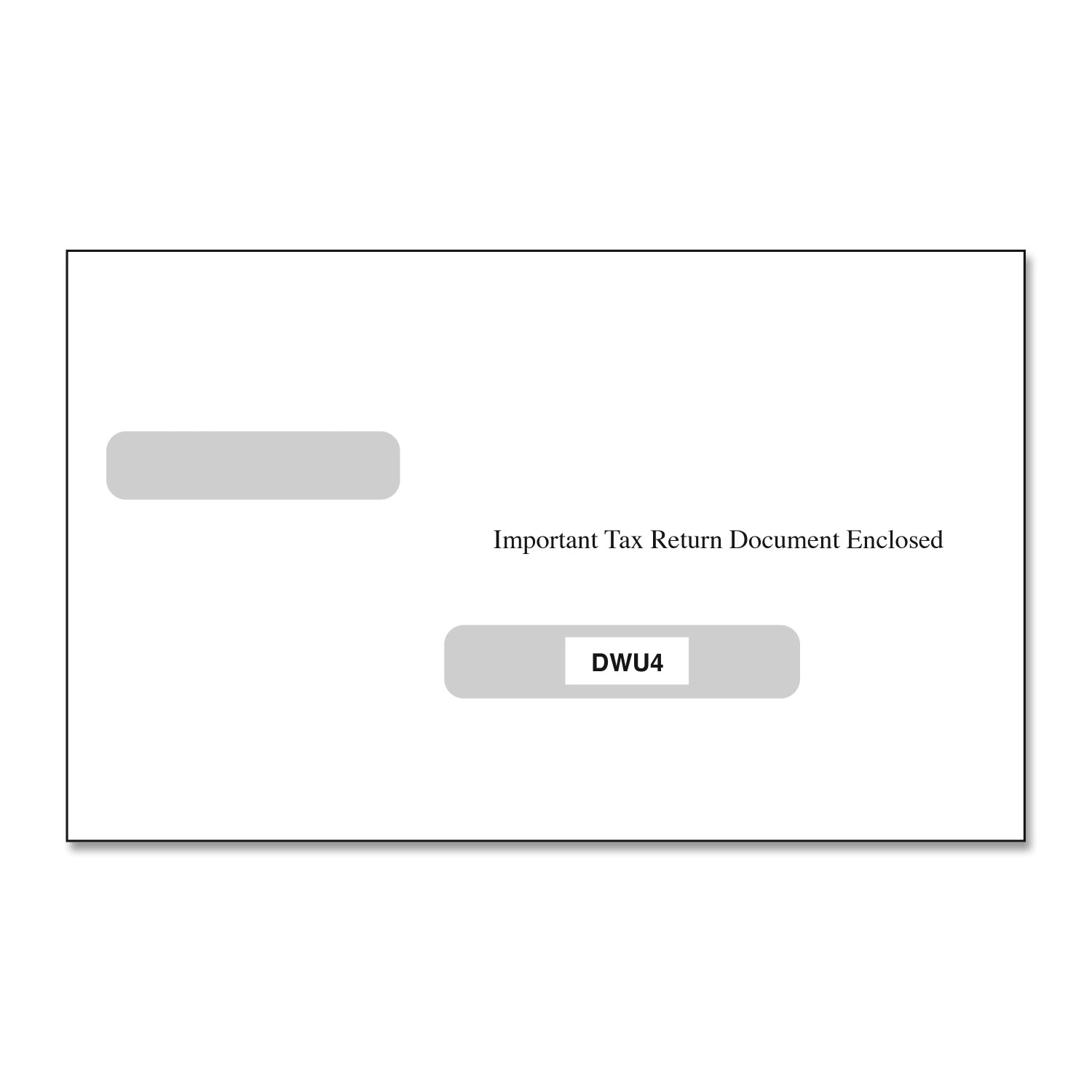 ComplyRight Double-Window Envelopes For W-2/1099 (LU4) Tax Forms, 5-11/16in x 9in, Moisture-Seal, White, Pack Of 100 Envelopes
