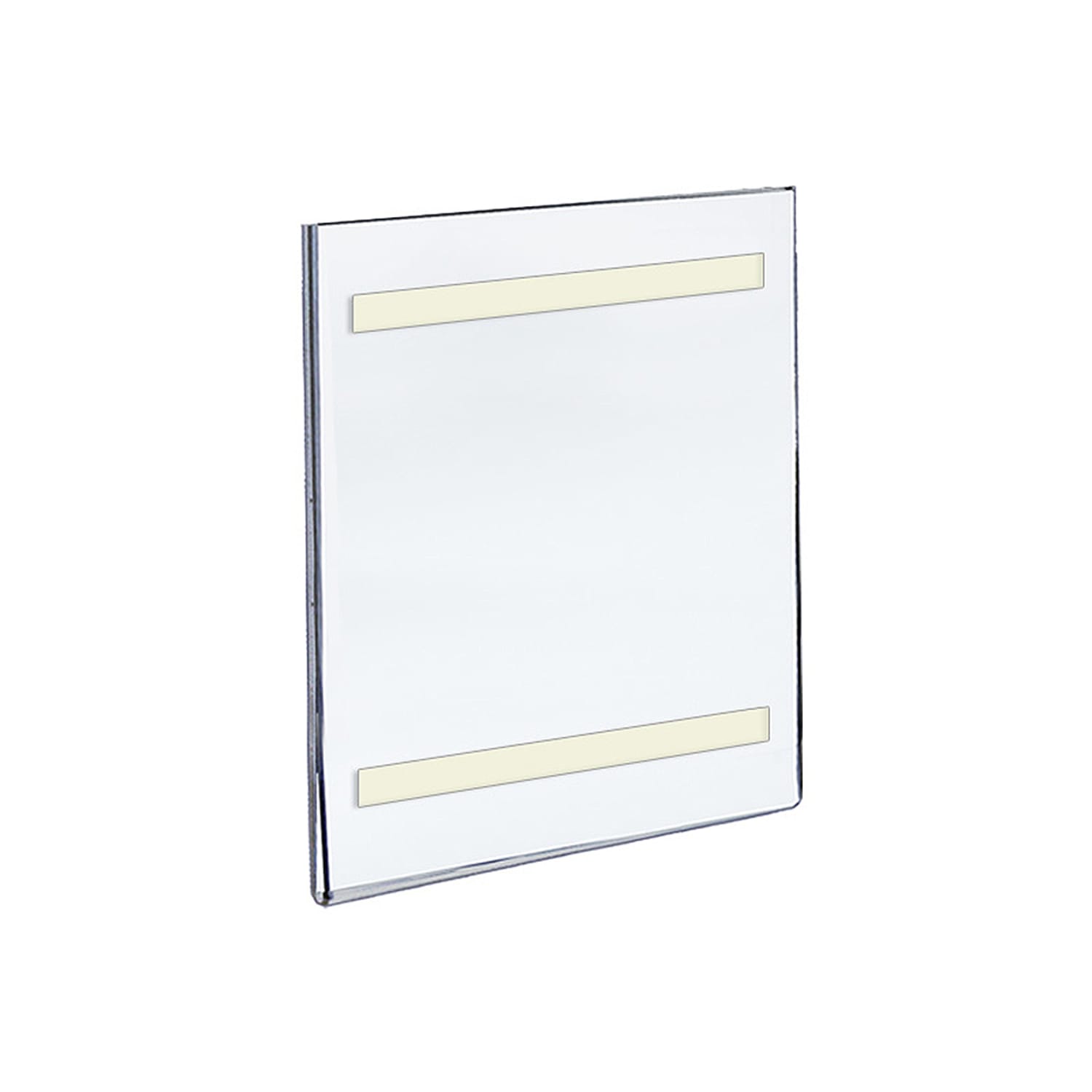 Azar Displays Acrylic Sign Holders With Adhesive Tape, 11in x 7in, Clear, Pack Of 10