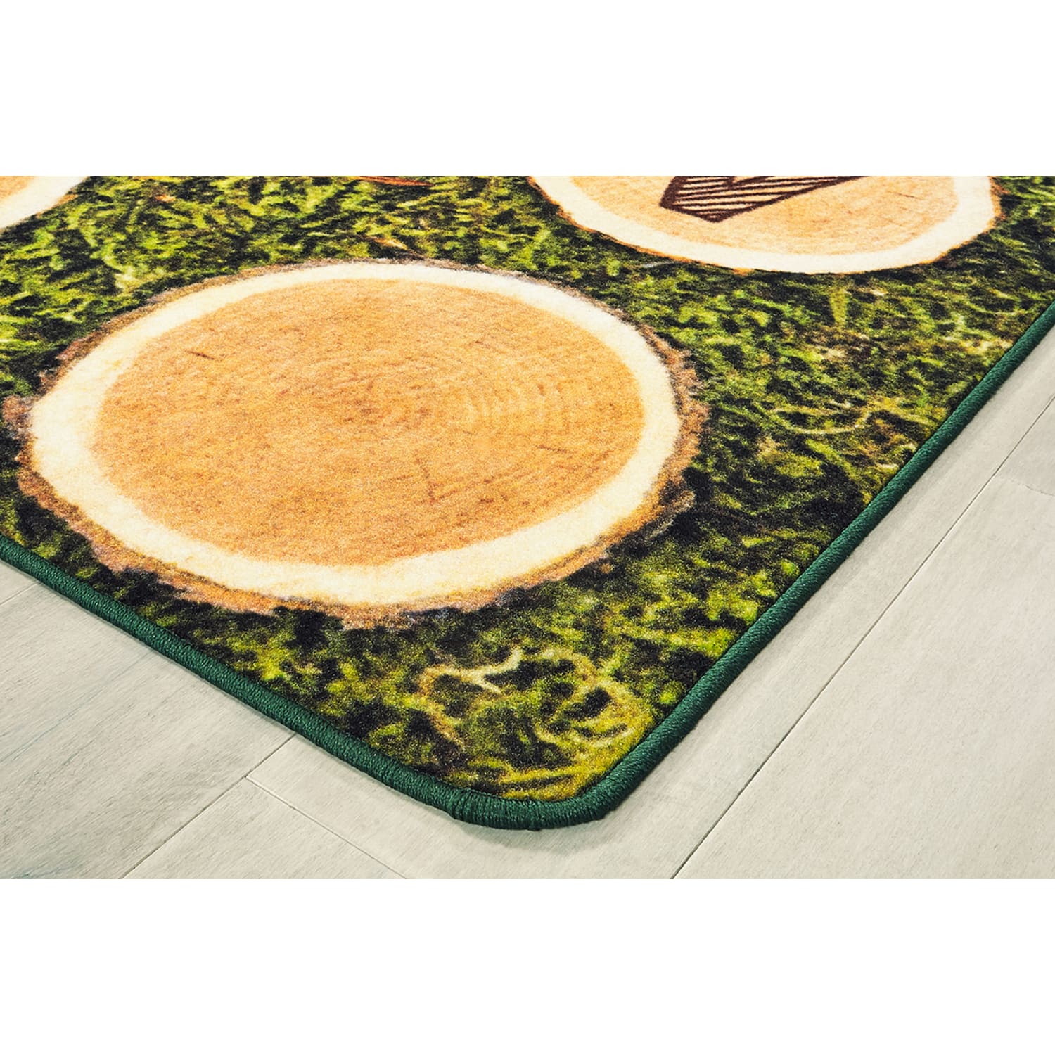 Carpets for Kids Pixel Perfect Collection Alphabet Tree Rounds Seating Rug, 6ft x 9ft, Brown - Image 3