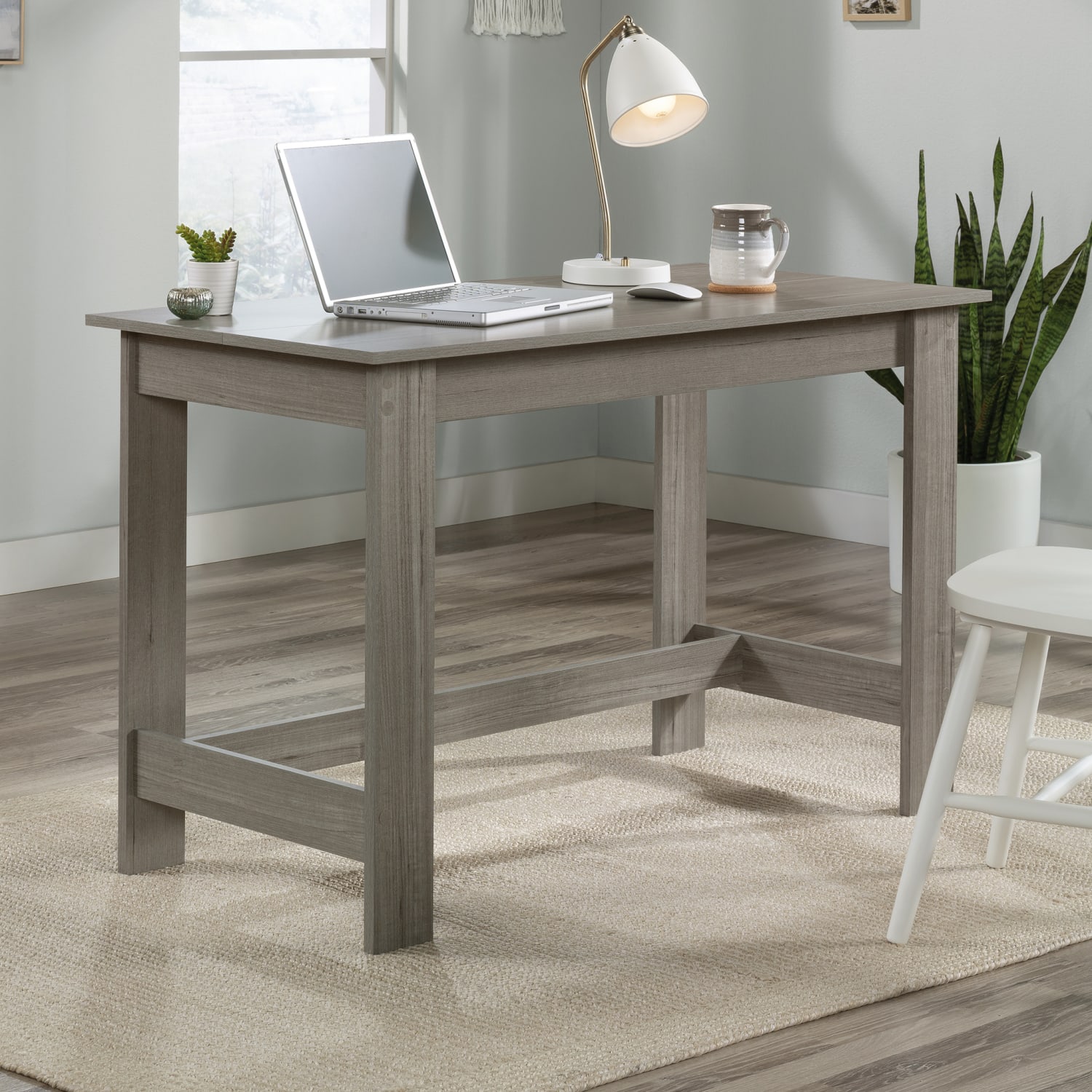 Sauder Beginnings 48inW Writing Desk, Silver Sycamore - Image 4