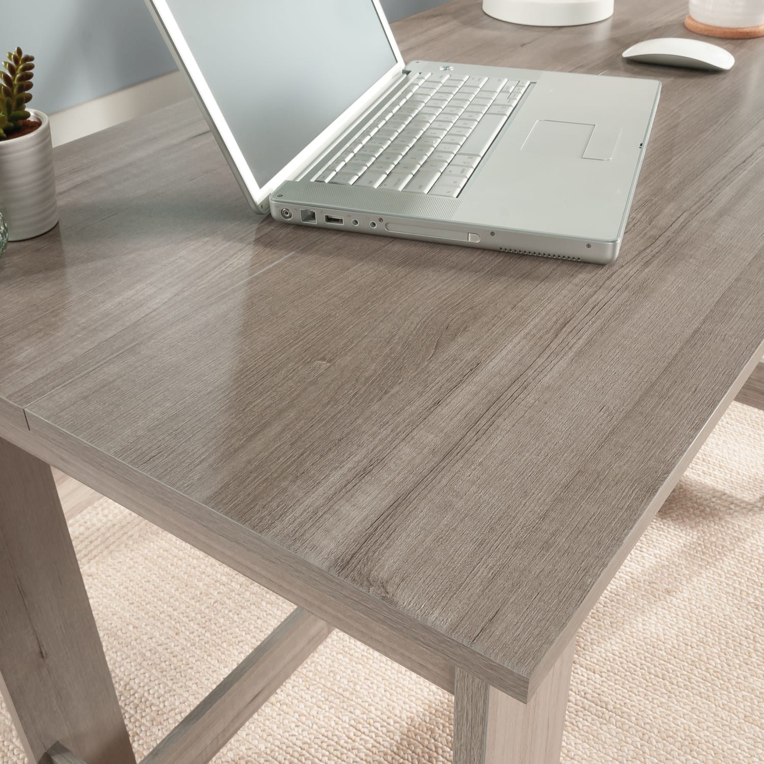 Sauder Beginnings 48inW Writing Desk, Silver Sycamore - Image 5