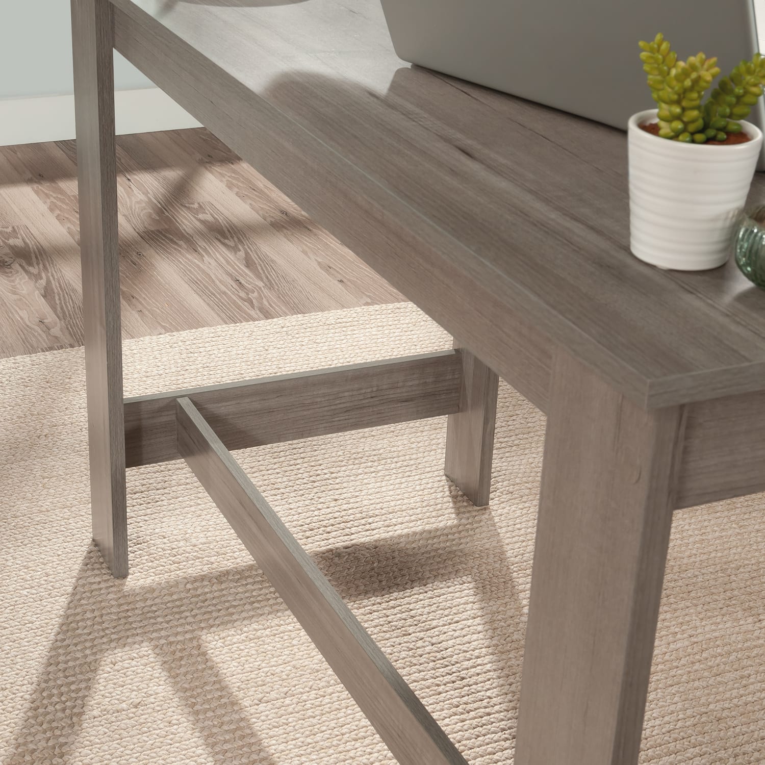 Sauder Beginnings 48inW Writing Desk, Silver Sycamore - Image 6