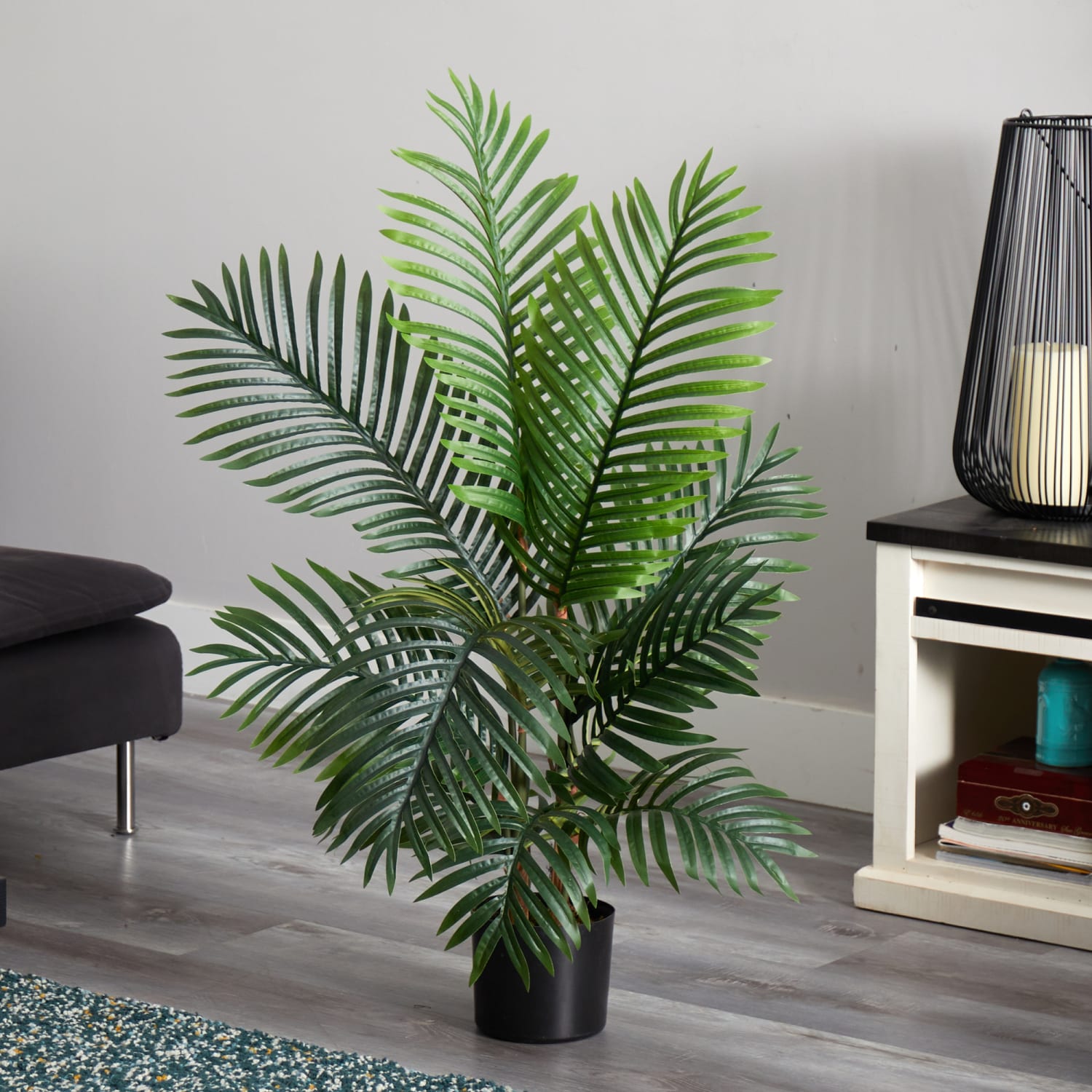 Nearly Natural Paradise Palm 48inH Artificial Tree With Pot, 48inH x 13inW x 13inD, Green - Image 3