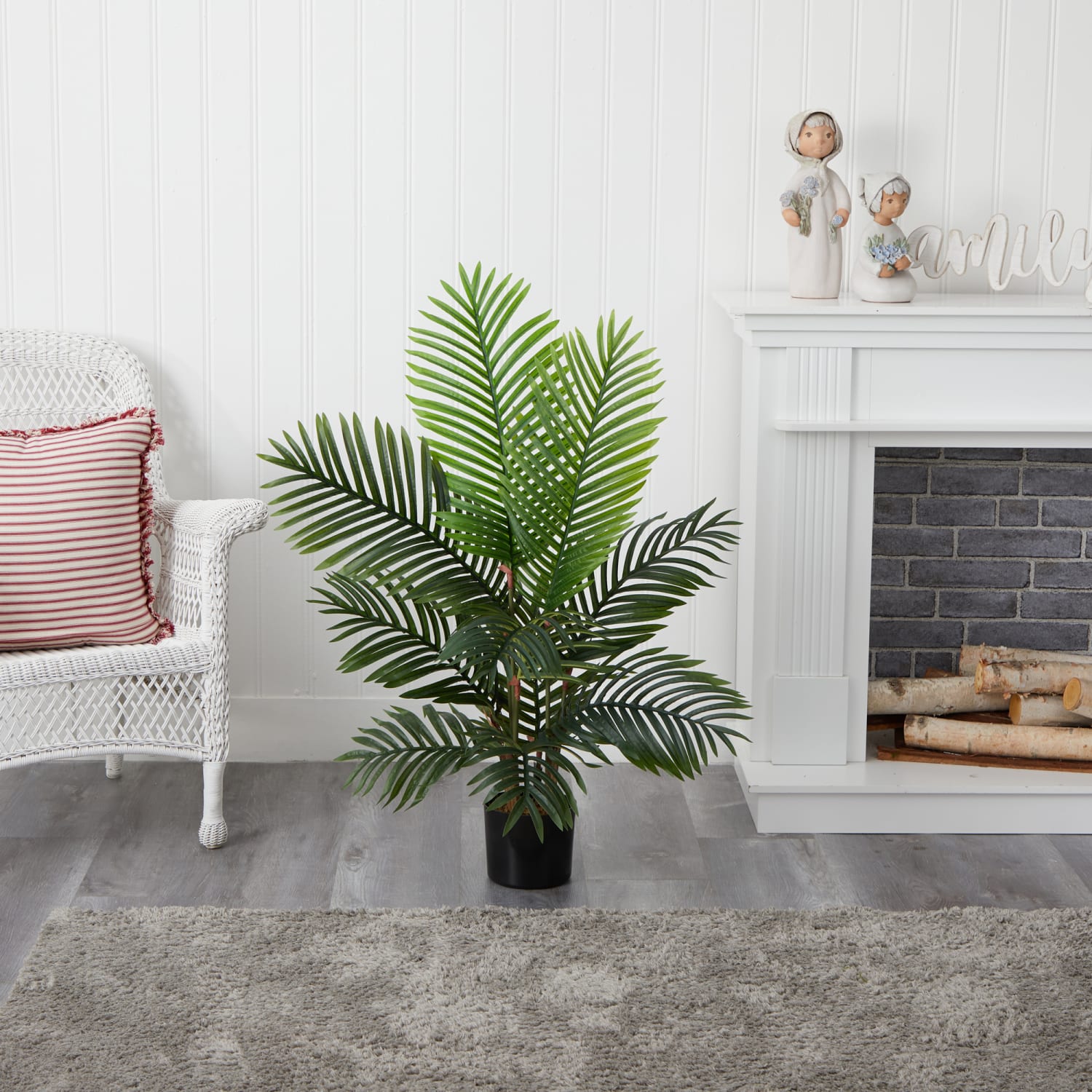 Nearly Natural Paradise Palm 48inH Artificial Tree With Pot, 48inH x 13inW x 13inD, Green - Image 5