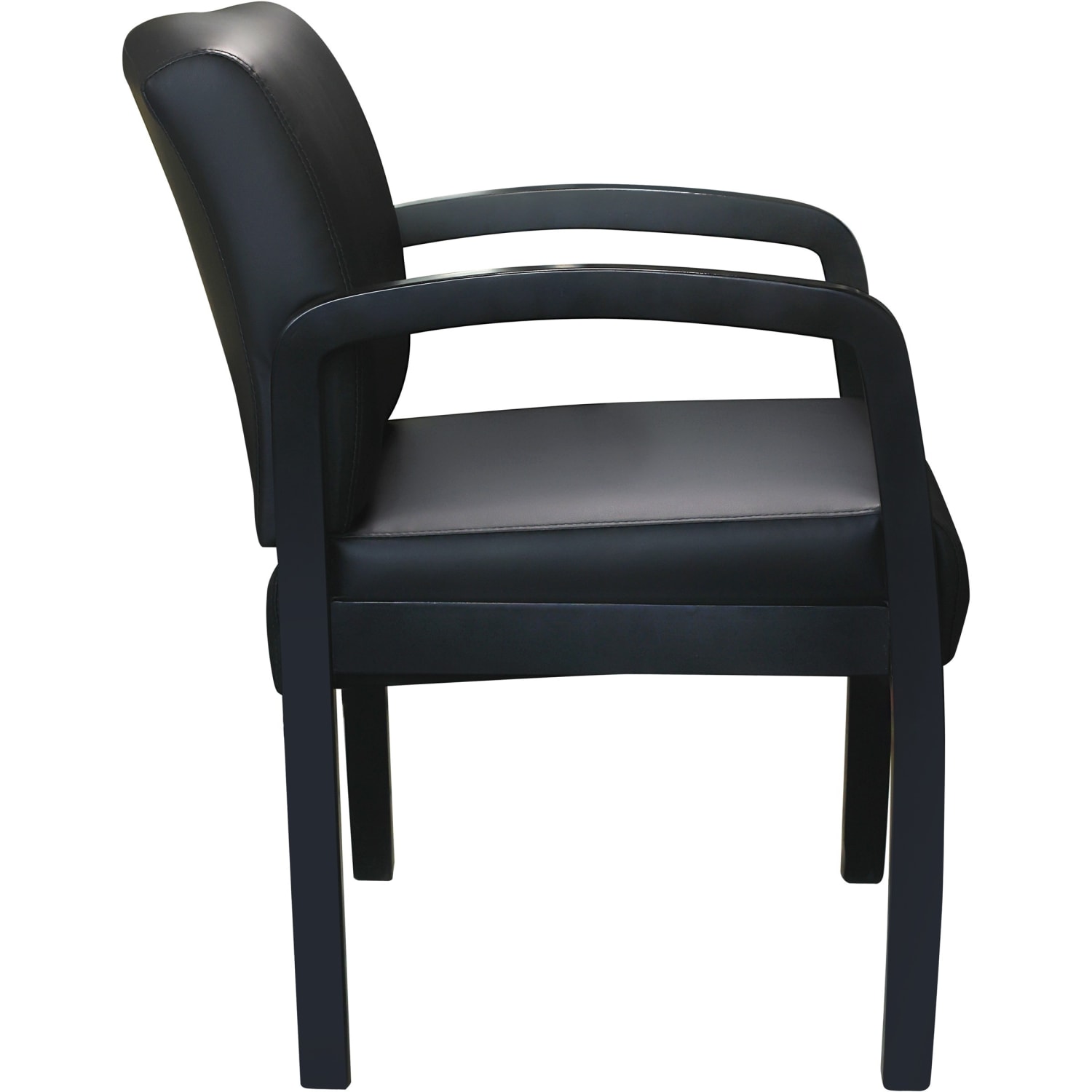 Boss Office Products Guest Chair with Antimicrobial Protection Black PopularChairscom