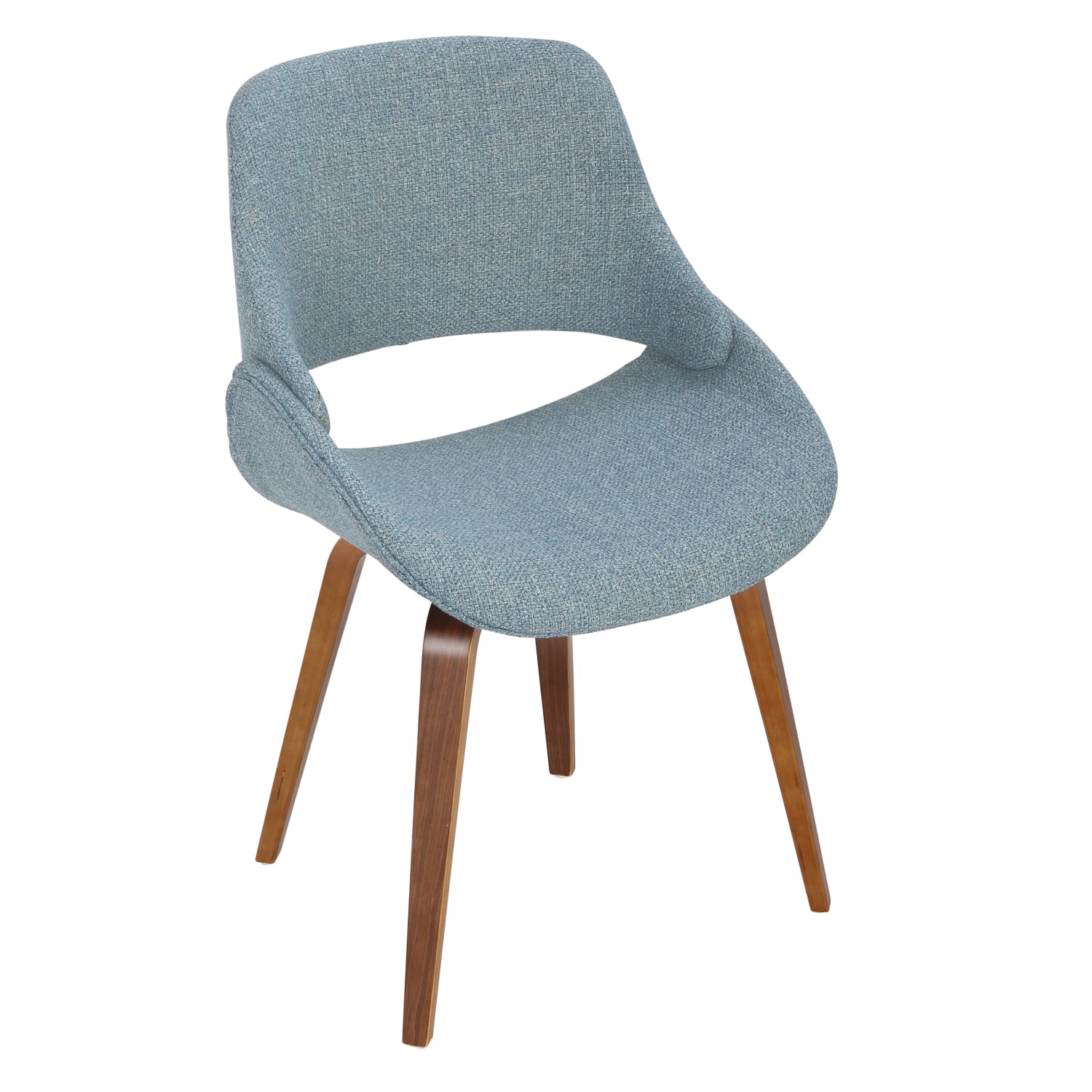 LumiSource Fabrico Chairs Blue Noise SeatWalnut Frame Set Of 2 Chairs PopularChairscom LumiSource Fabrico Chairs Blue Noise SeatWalnut Frame Set Of 2 Chairs PopularChairscom