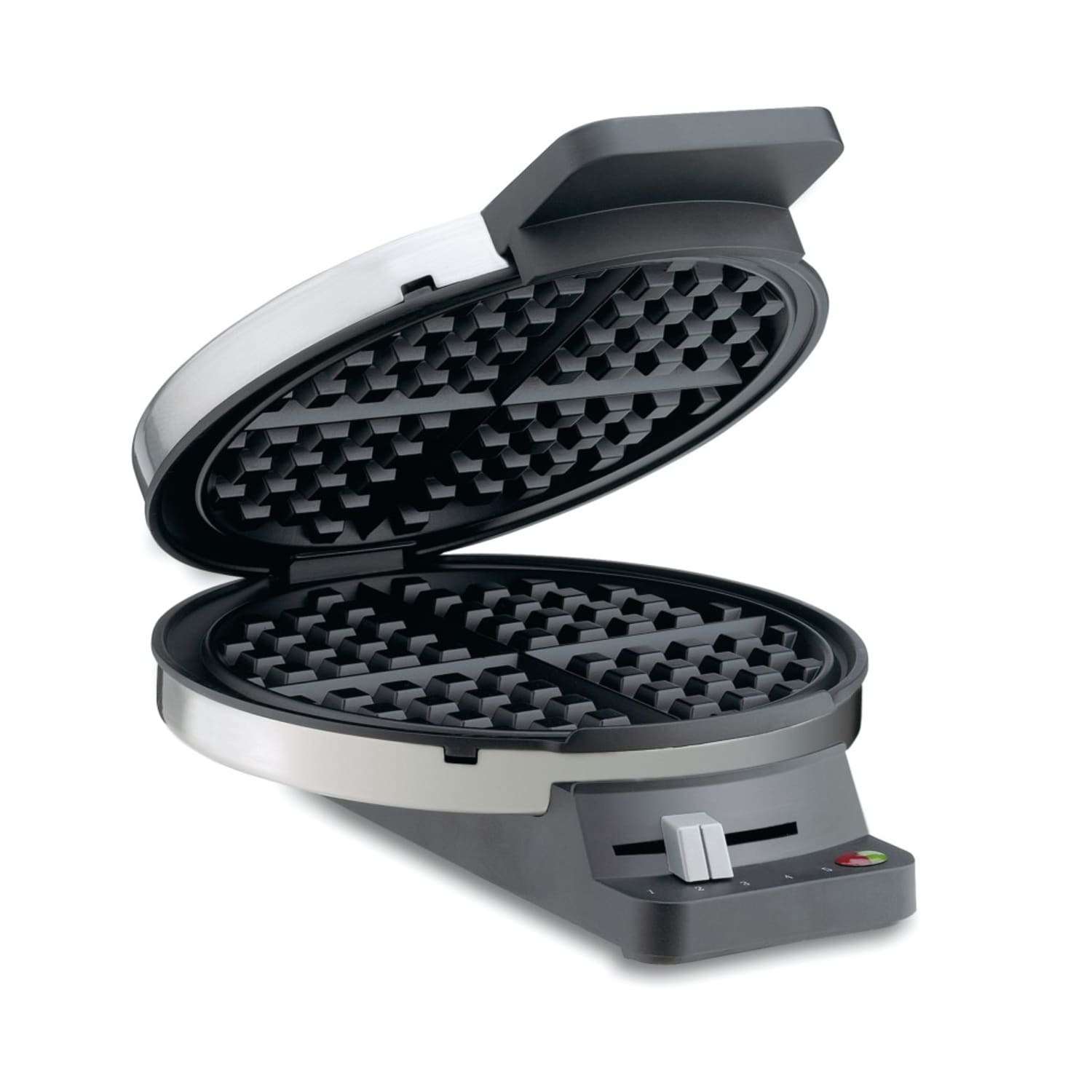 Cuisinart Round Classic Waffle Maker, 7-15/16in x 3-3/8in x 9-3/4in, Silver - Image 4