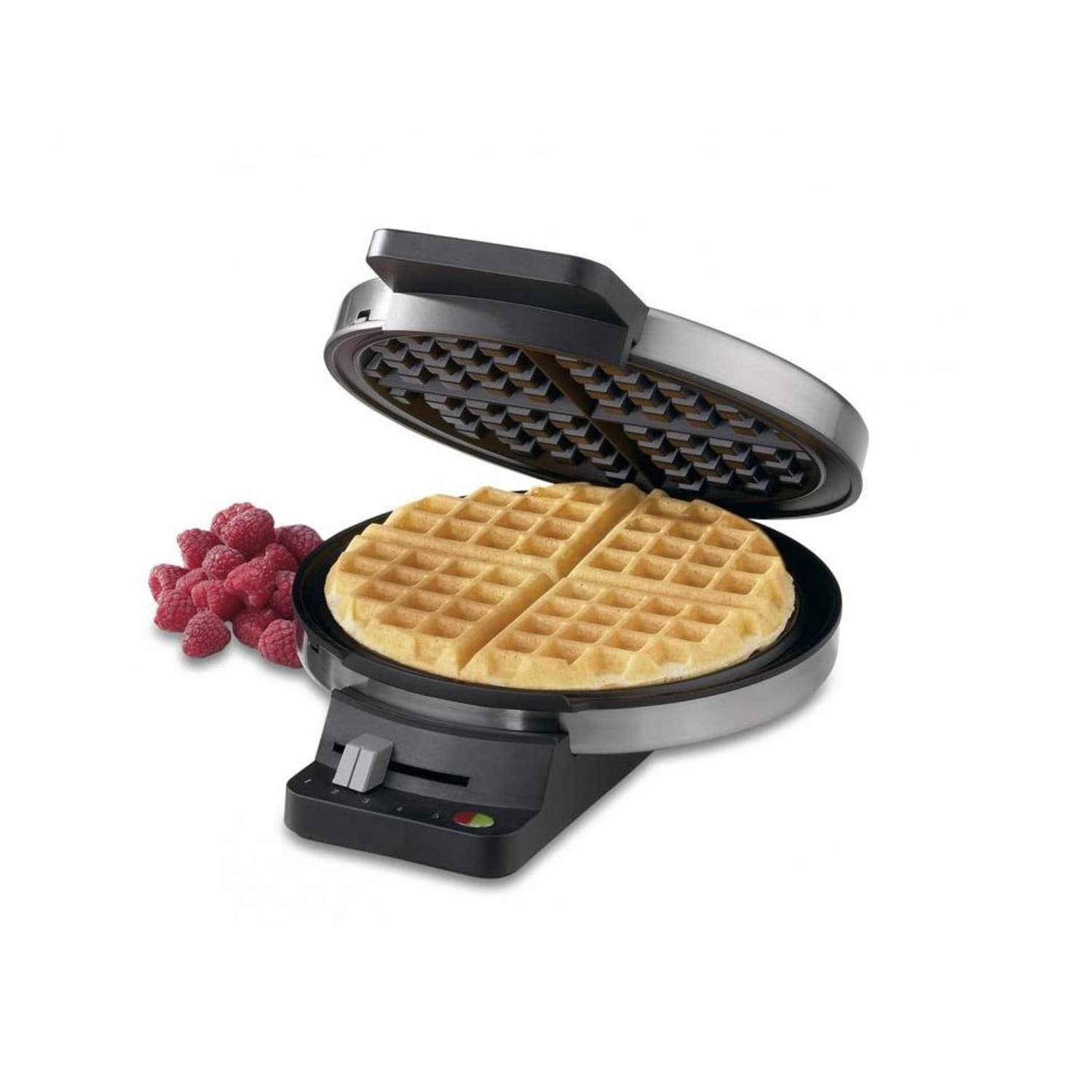 Cuisinart Round Classic Waffle Maker, 7-15/16in x 3-3/8in x 9-3/4in, Silver - Image 6
