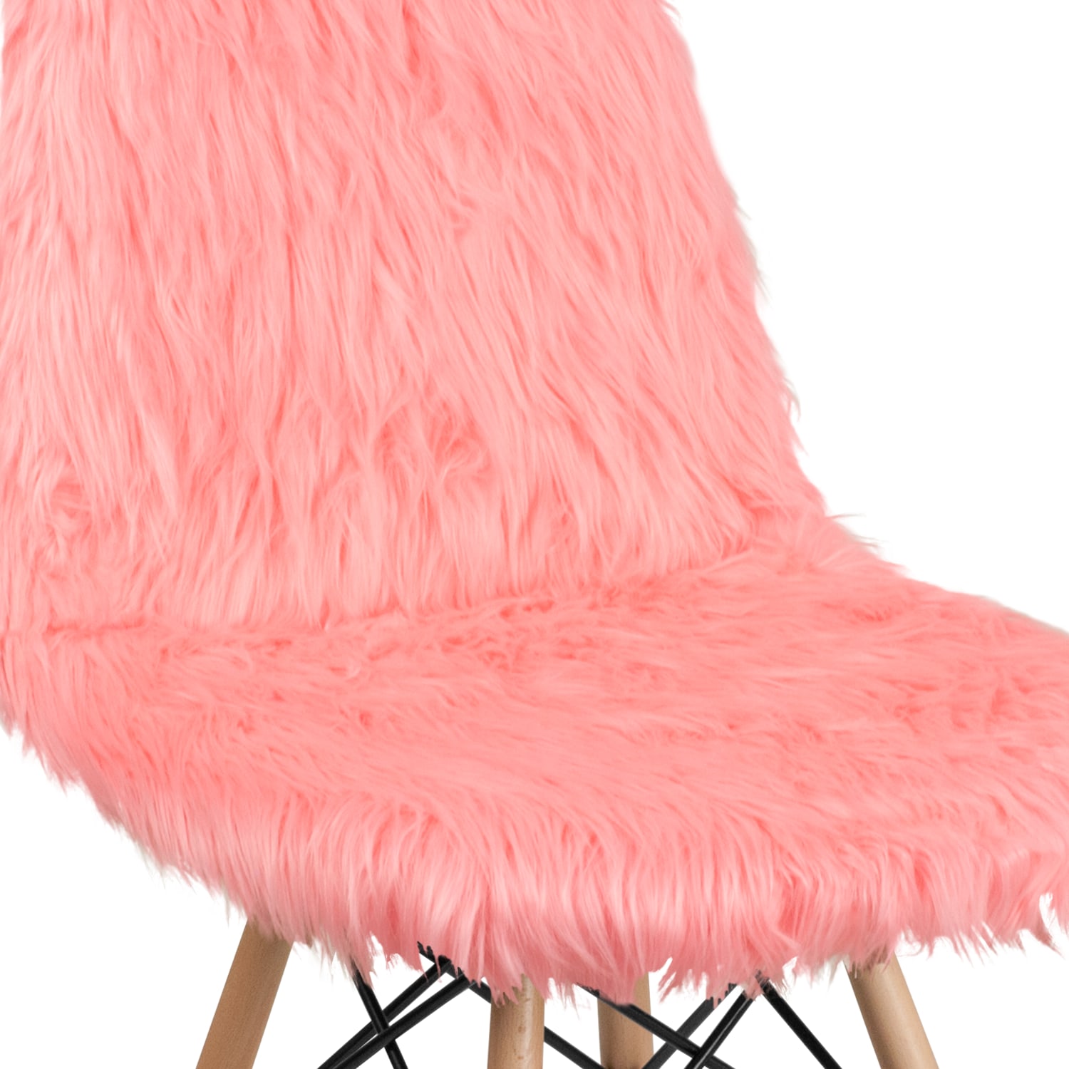 Flash Furniture Shaggy Dog Accent Chair, Hermosa Pink - Image 10
