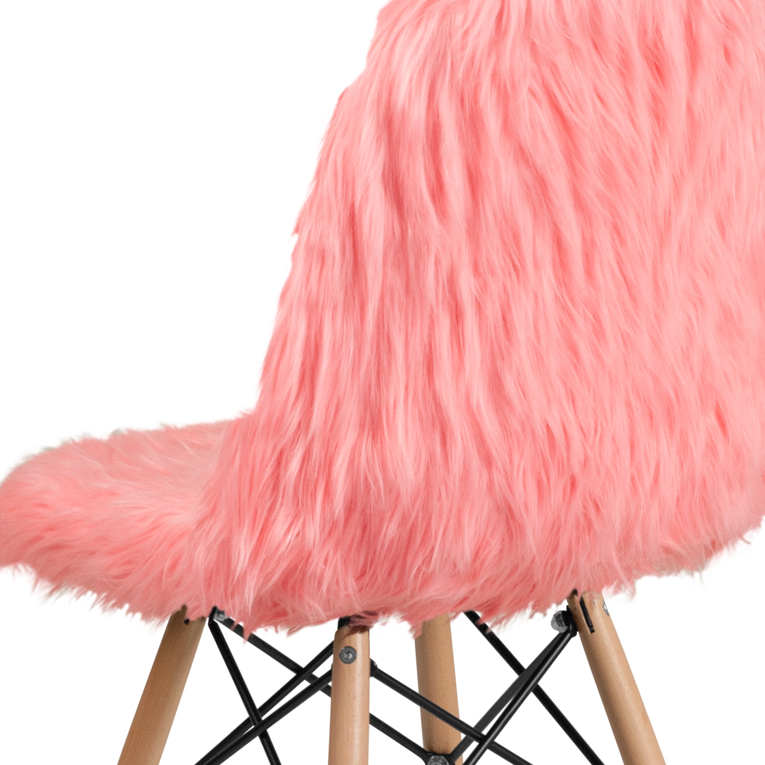 Flash Furniture Shaggy Dog Accent Chair, Hermosa Pink - Image 11