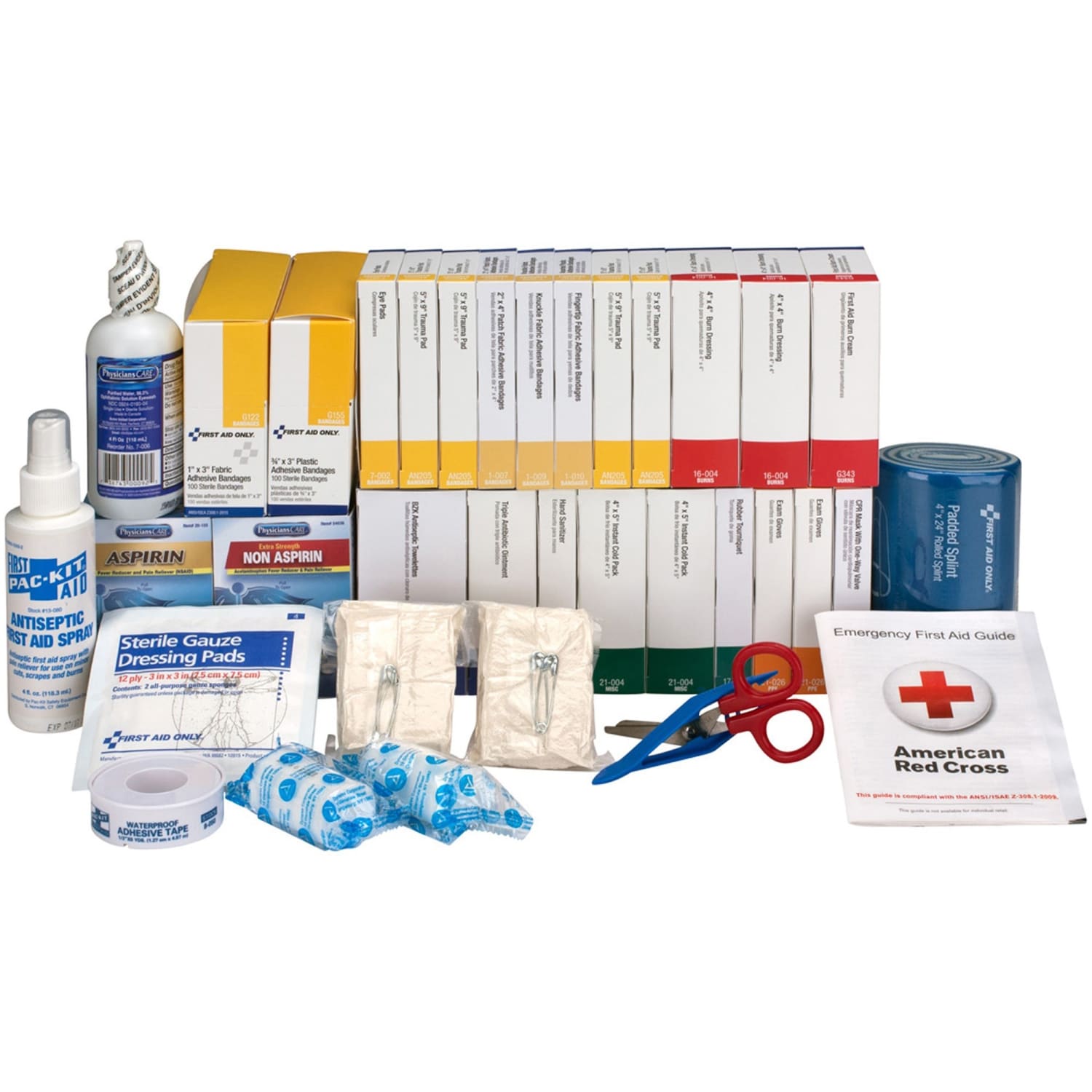 First Aid Only 446-Piece ANSI B+ Refill Kit, 8 3/4inH x 9 1/8inW x 13 1/4inD, White/Blue - Image 3